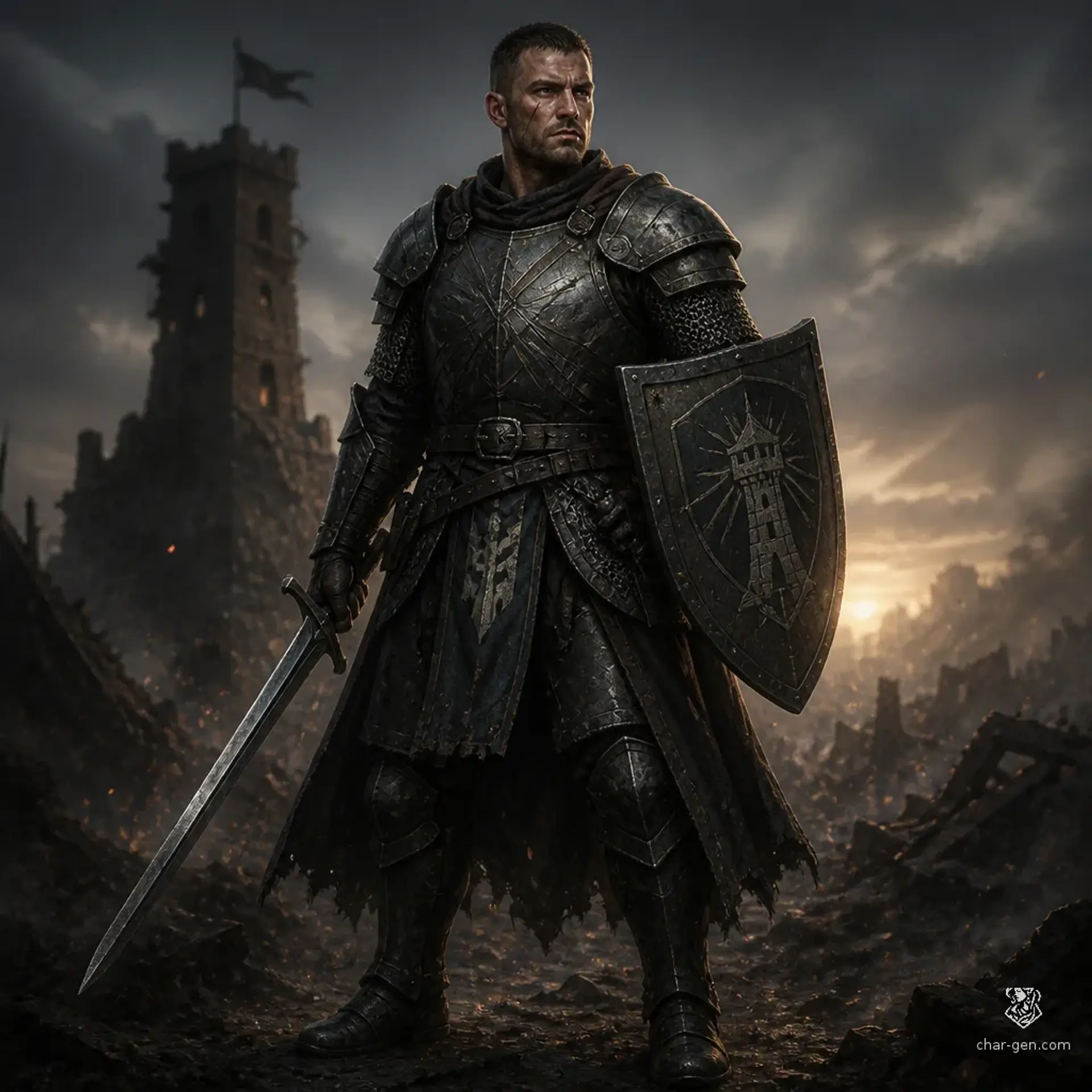 Howell Overland - AI-generated fantasy Character