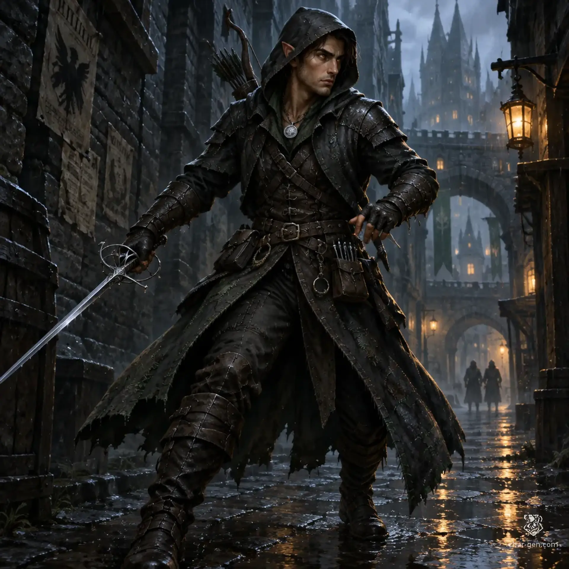 Luctus Vulliscor - AI-generated fantasy Character
