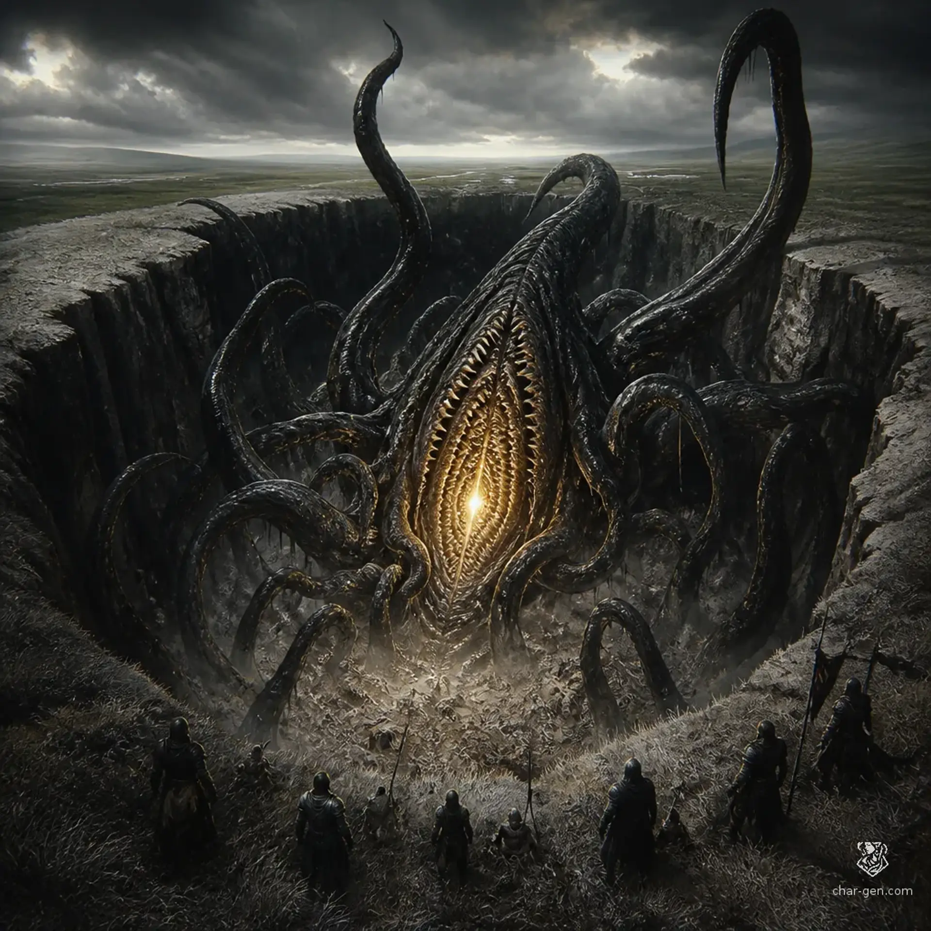 Murfala the Grasping Shadow - AI-generated fantasy Monster