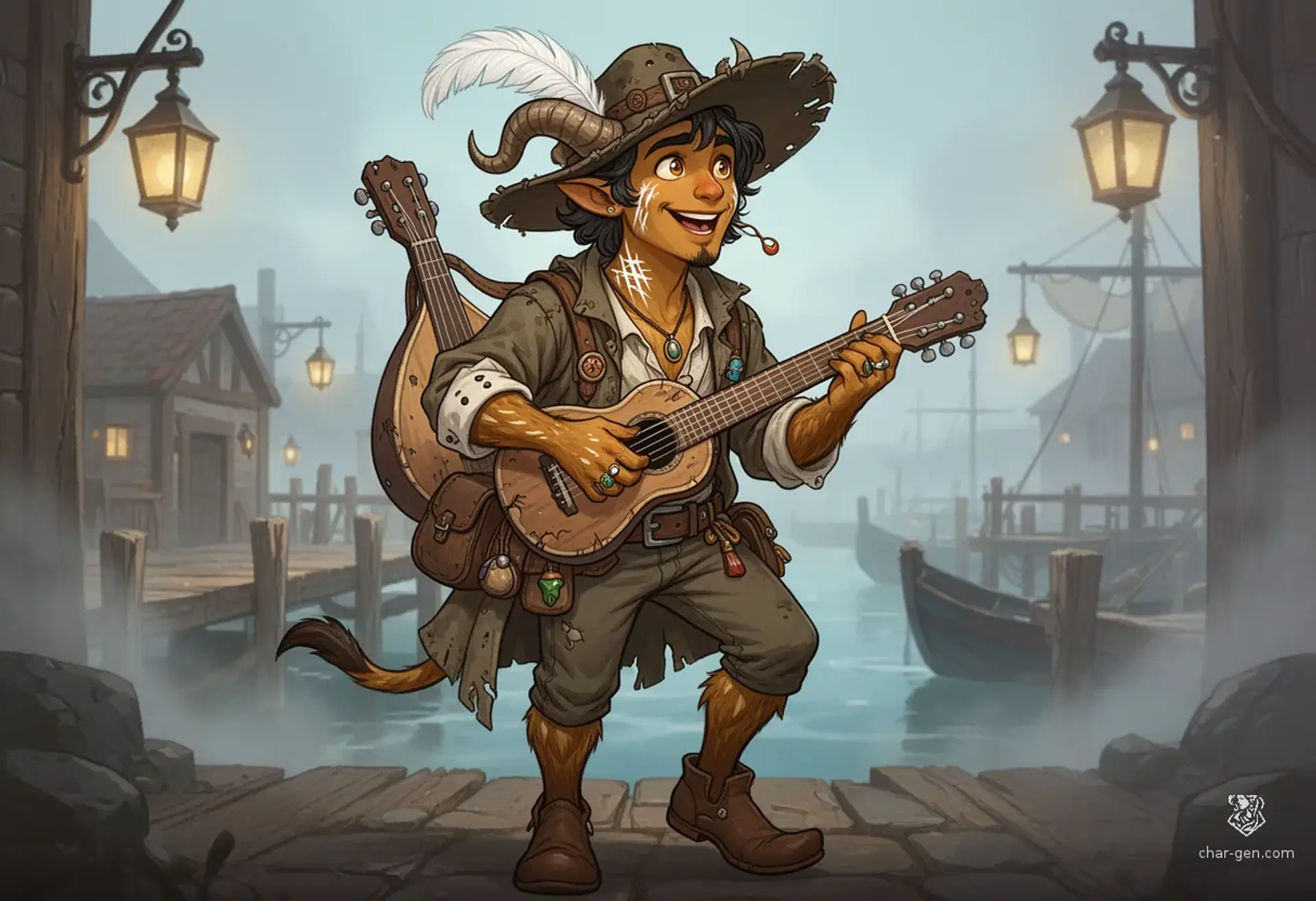 Rhyvian Wrenleaf - AI-generated fantasy NPC