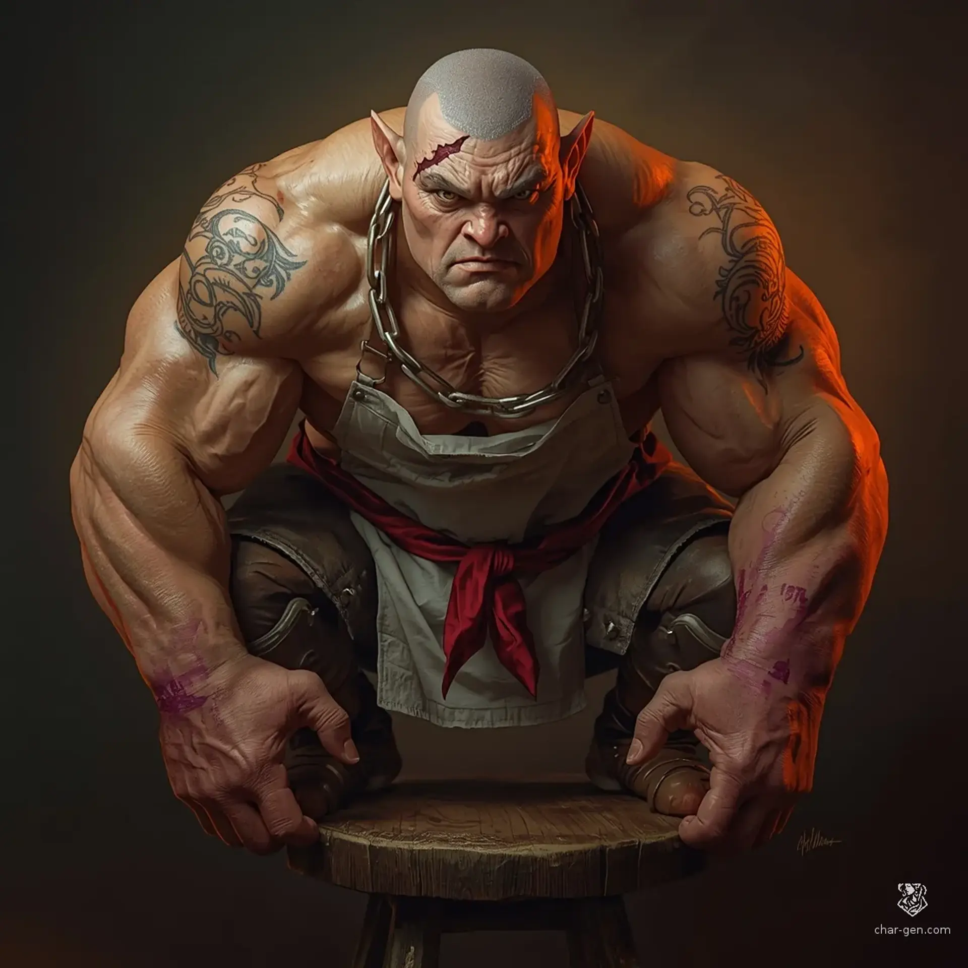 Darg the Quiet - AI-generated fantasy NPC