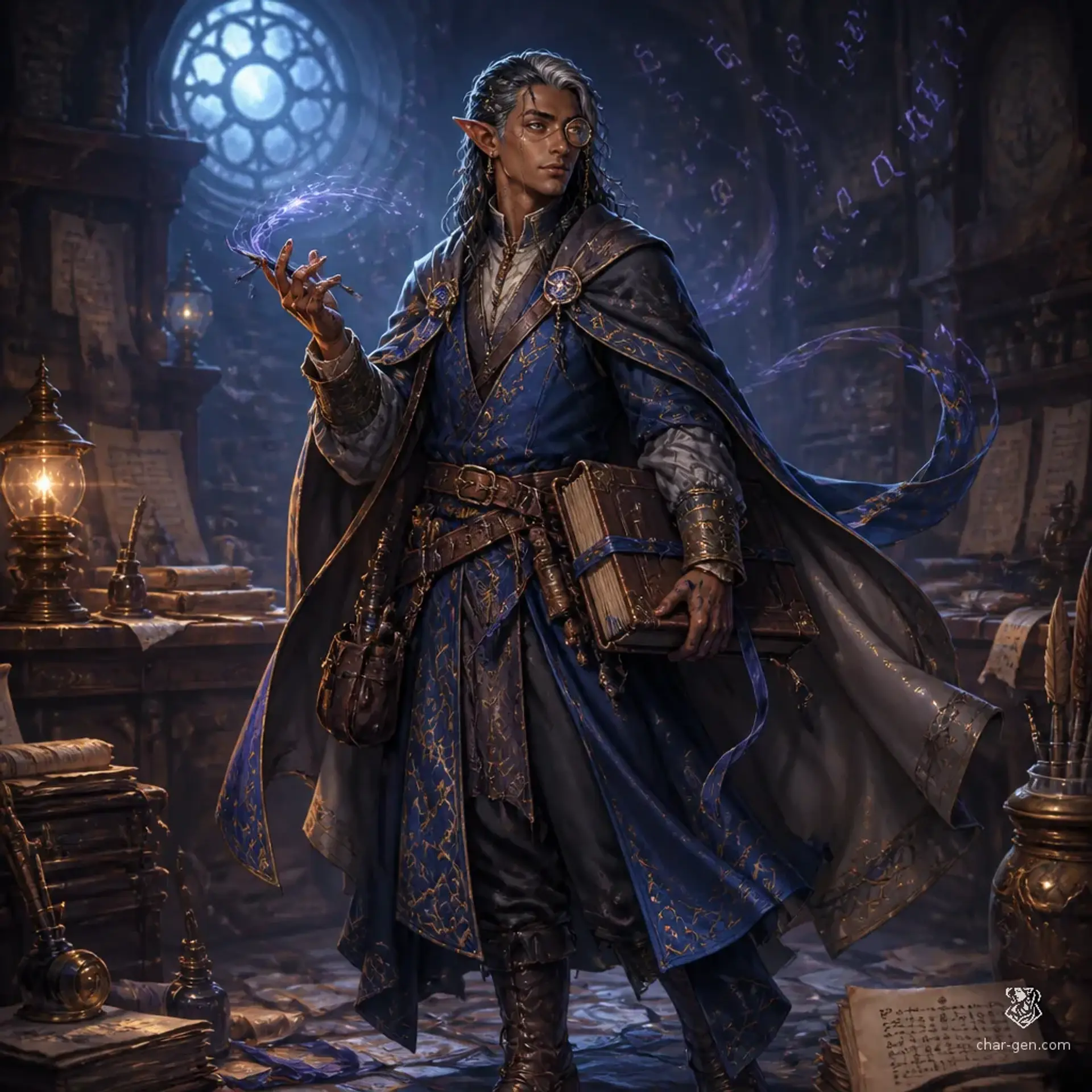 Vaelis Copperquill - AI-generated fantasy Character
