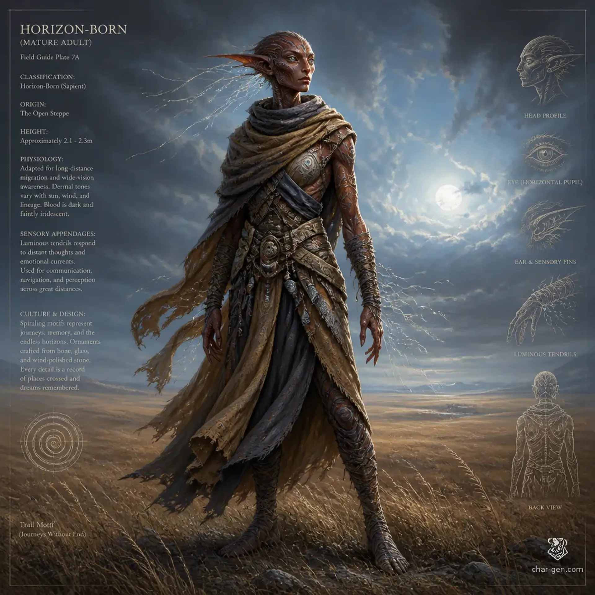 Horizon-Born - AI-generated fantasy Species