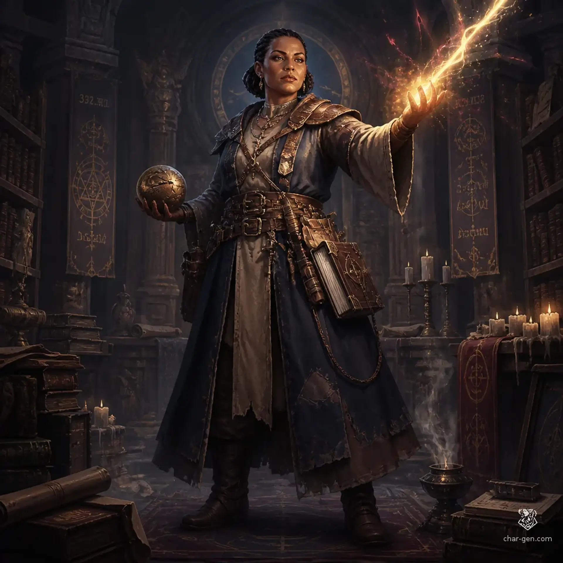 Saran Baatar - AI-generated fantasy Character