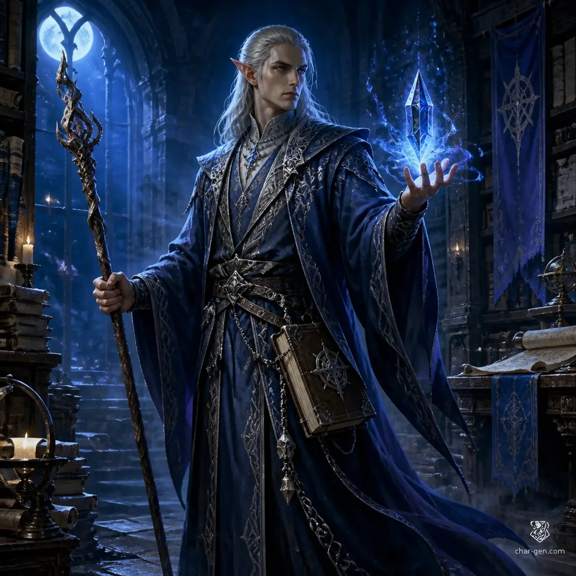 Theren Galanodel - AI-generated fantasy Character