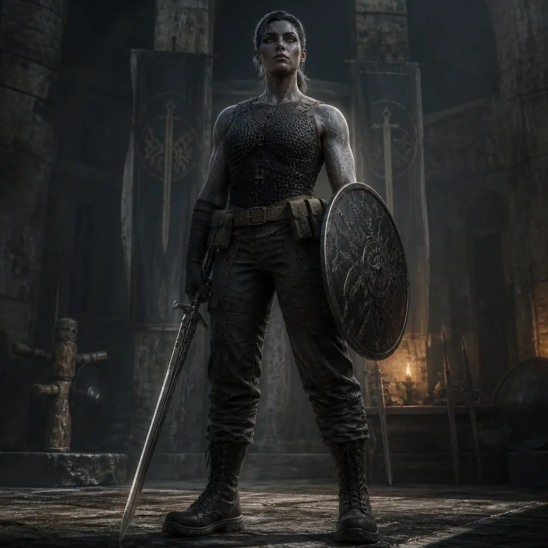 Ragna Stonewatch - AI-generated fantasy Character