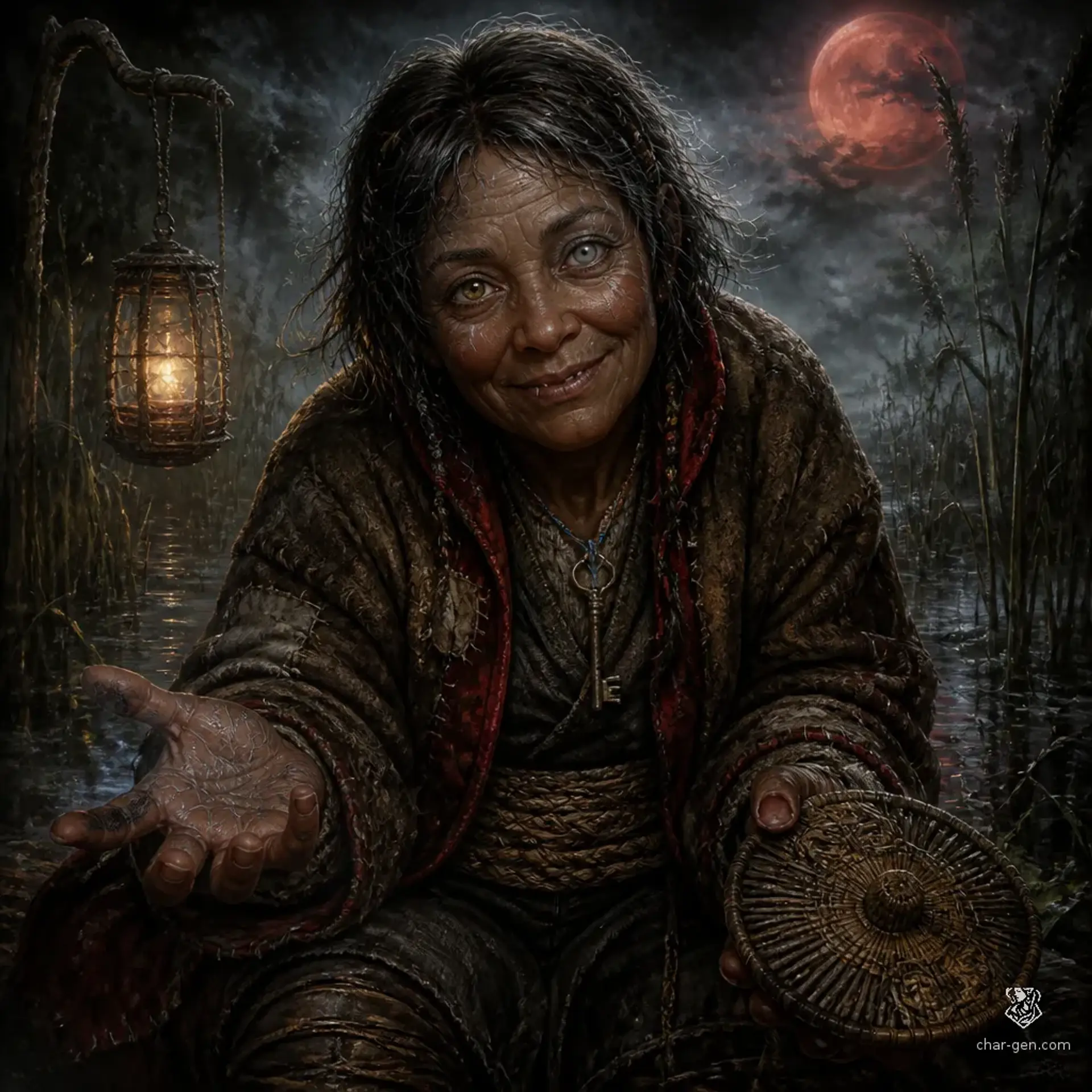Eirwen Reedveil - AI-generated fantasy NPC