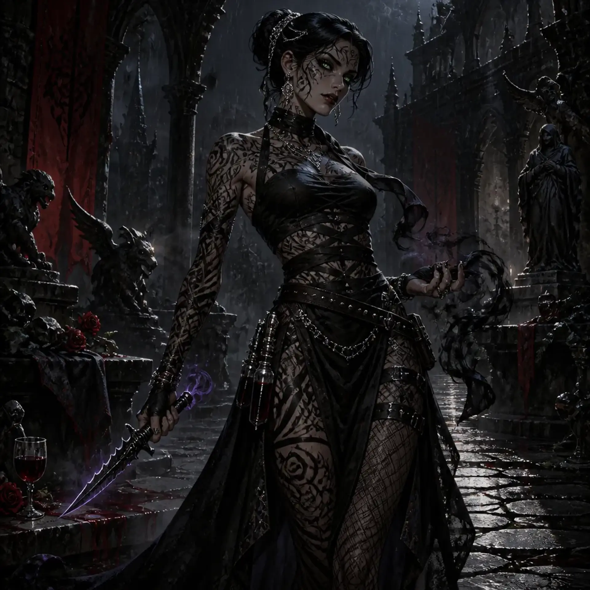 Elara Vane - AI-generated fantasy Character