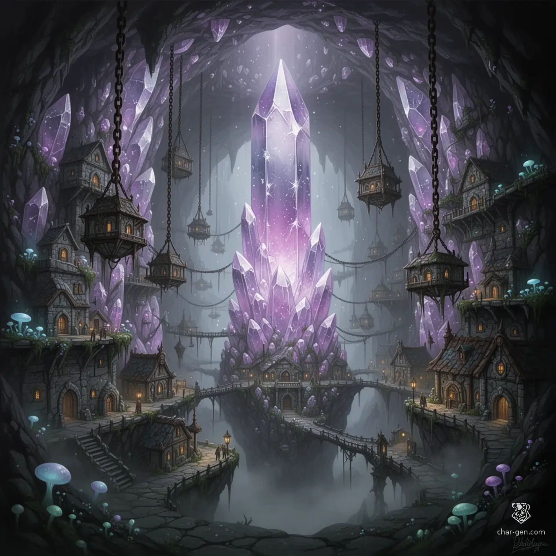 Deepreach - AI-generated fantasy Settlement