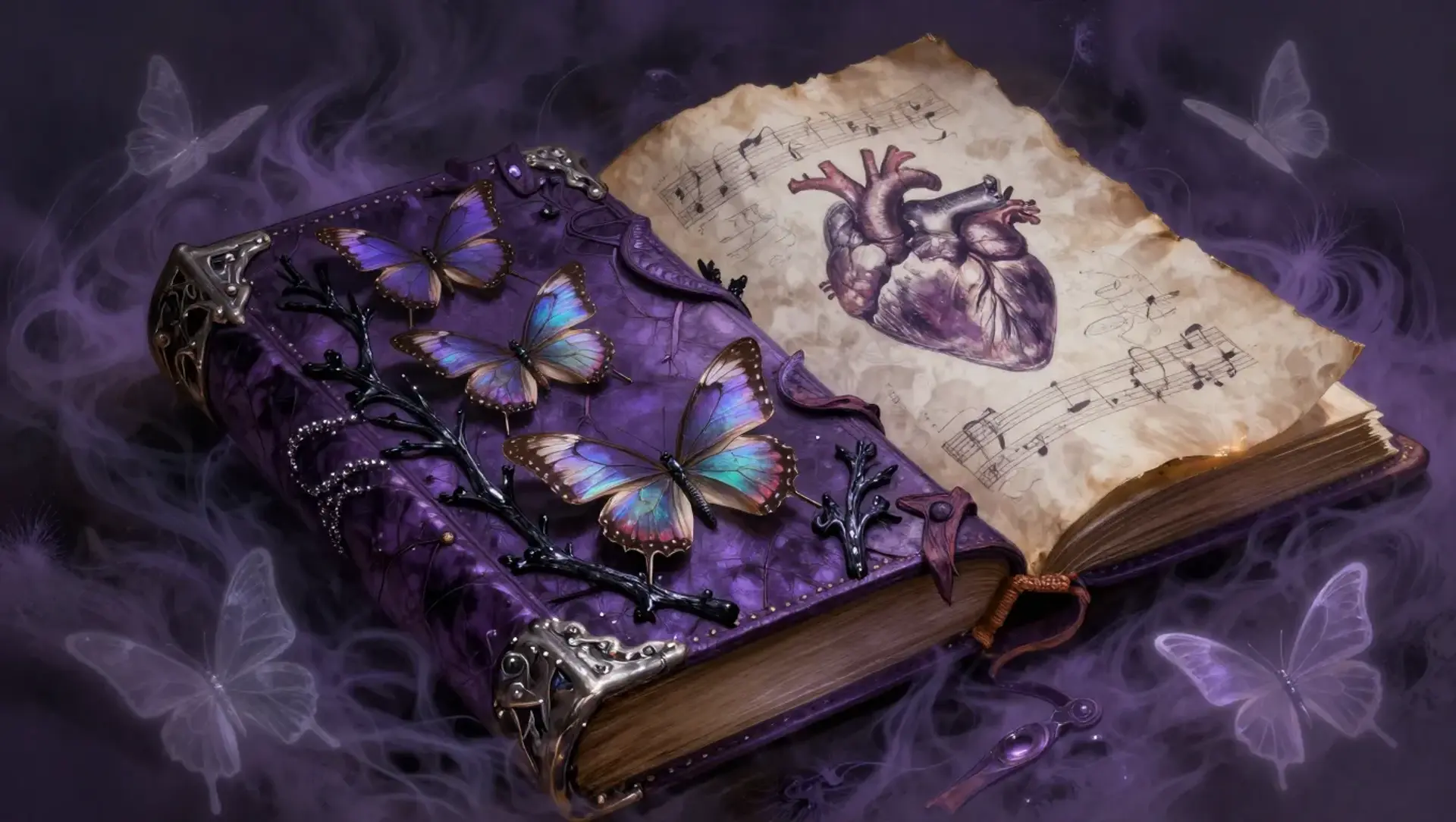 The de Lacey Grimoire - AI-generated fantasy Spellbook