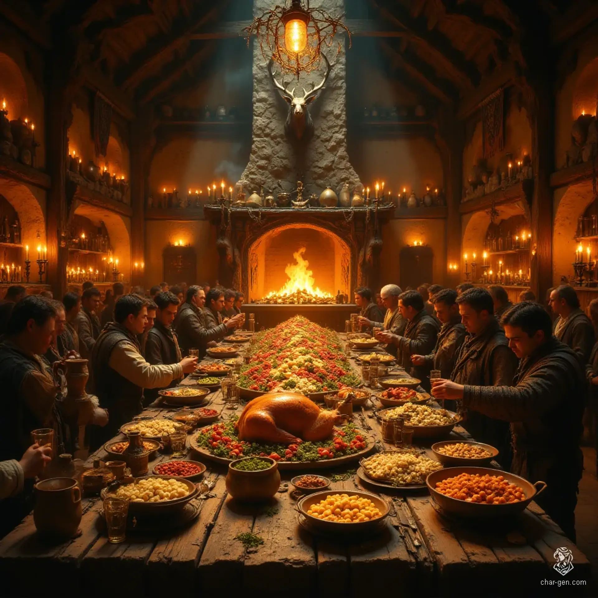 Zum Bratenden Eber (The Roasted Boar) - AI-generated fantasy Tavern