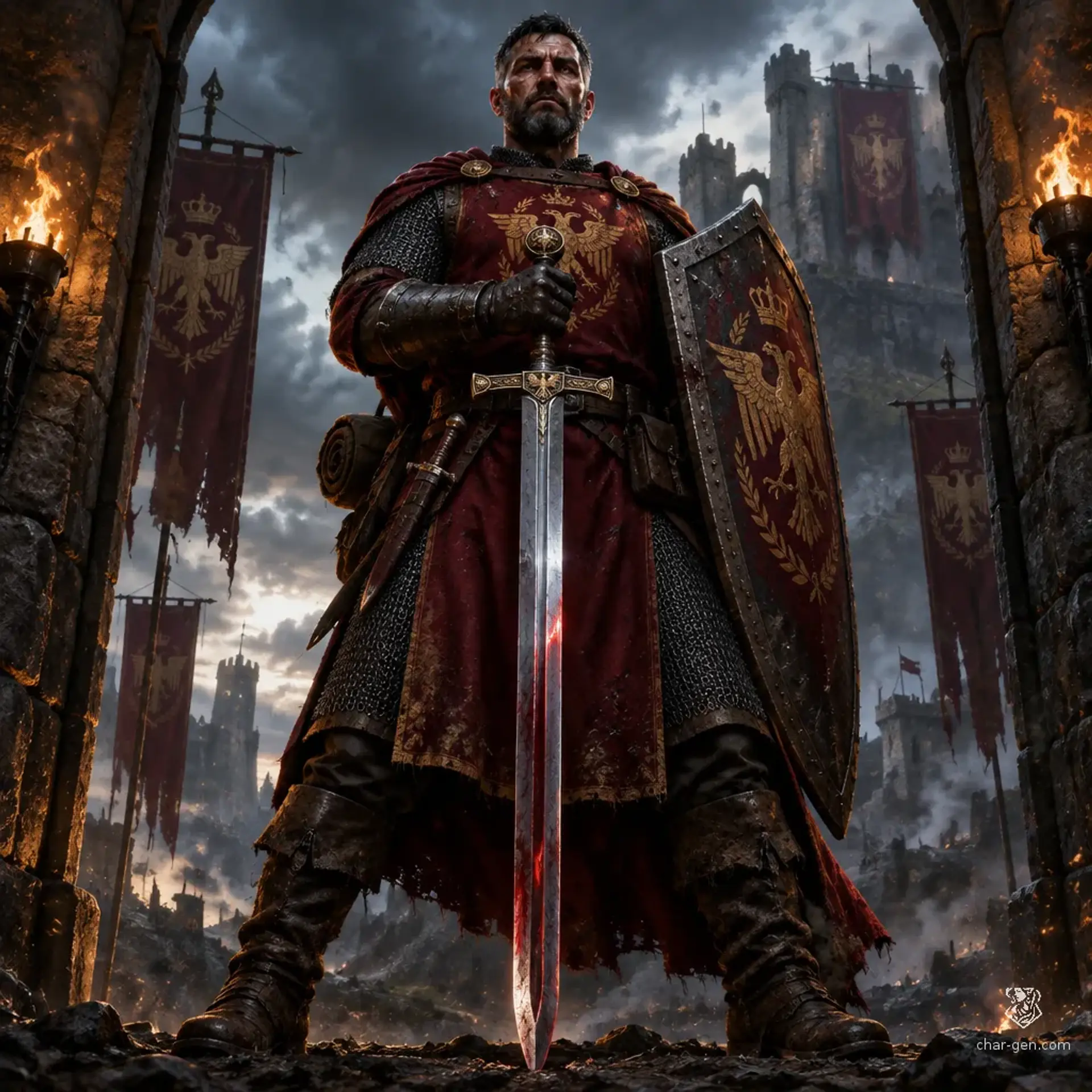 Arsen Koba - AI-generated fantasy Character