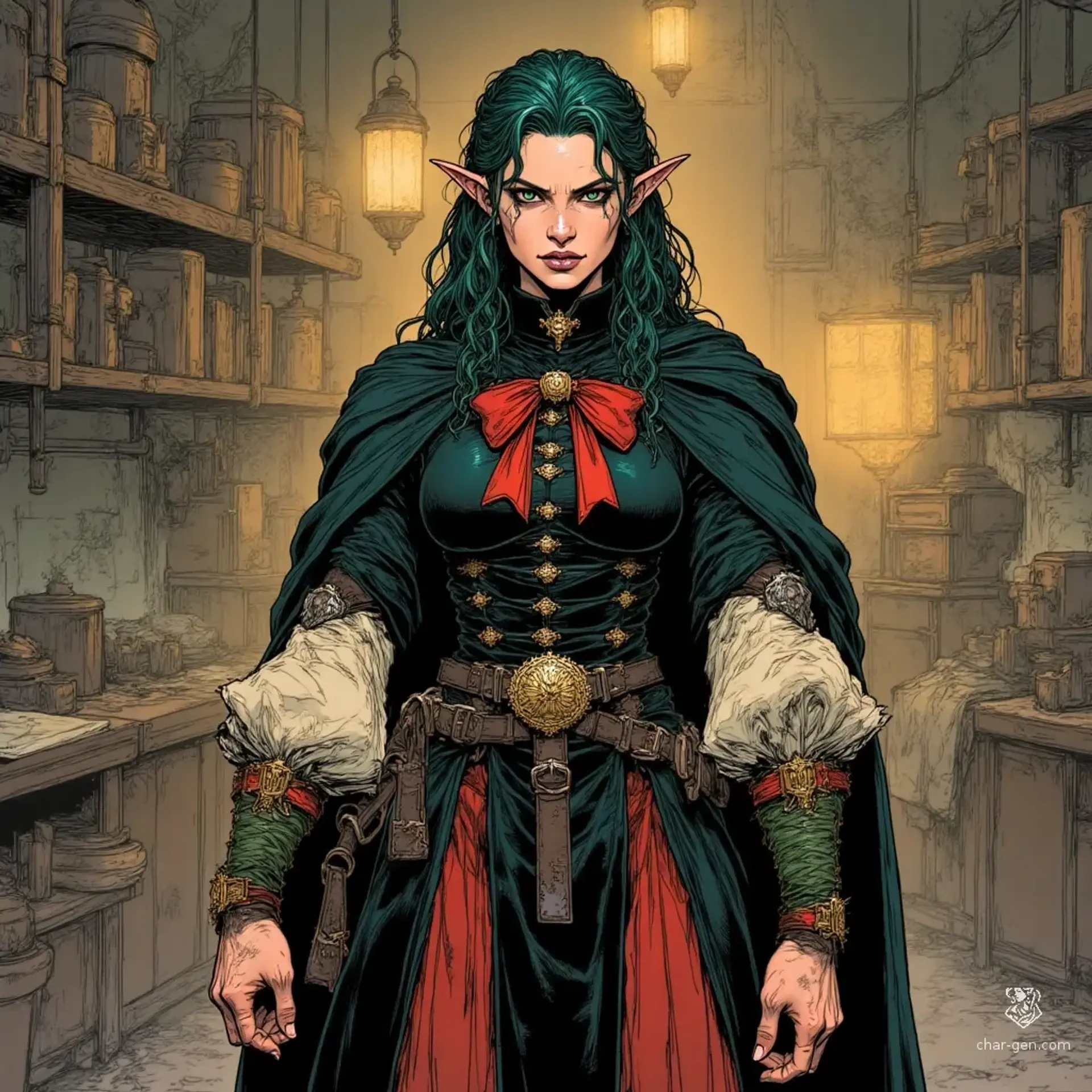 Lady Nainei Corcorum - AI-generated fantasy NPC