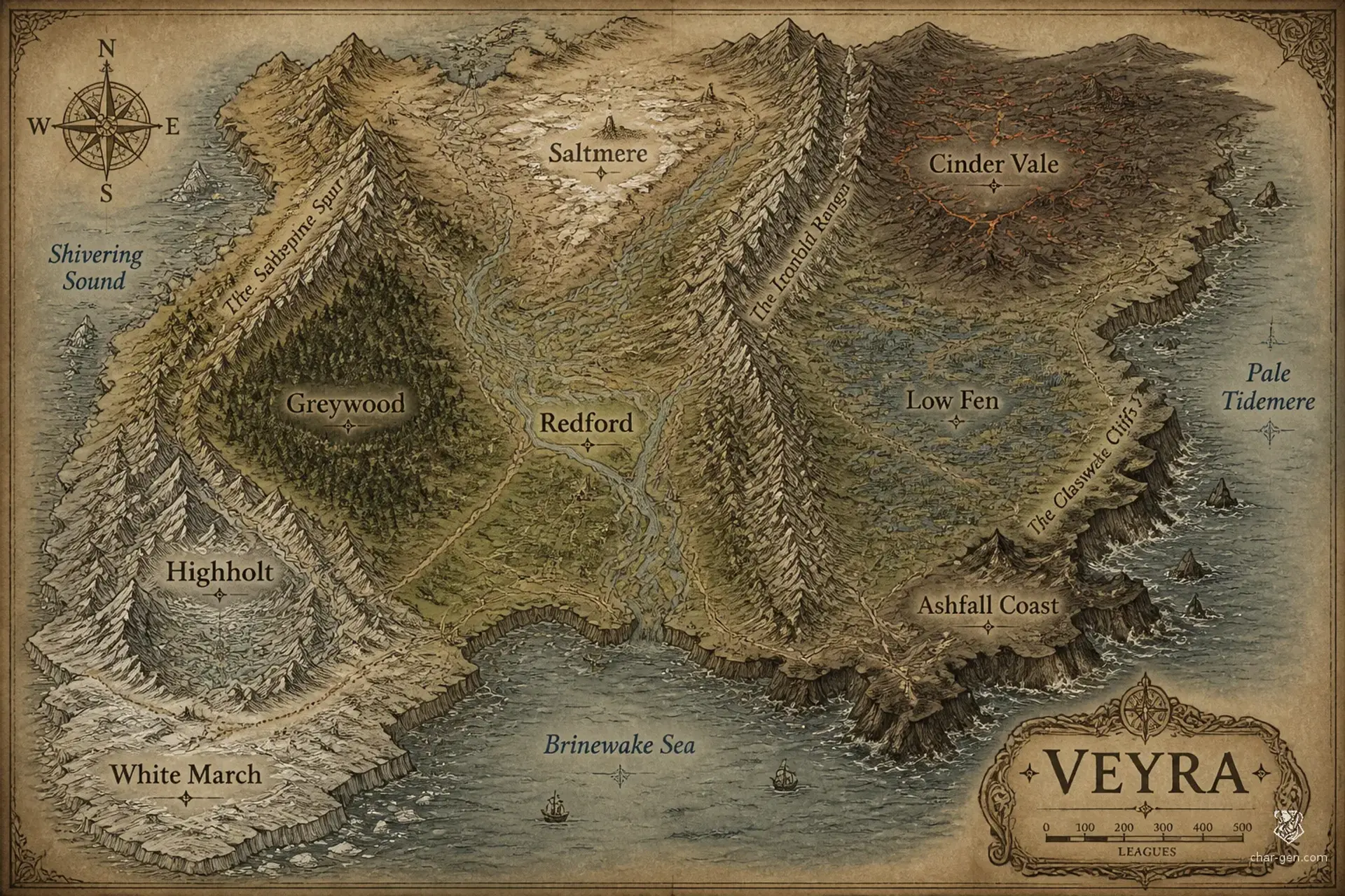 Veyra - AI-generated fantasy World