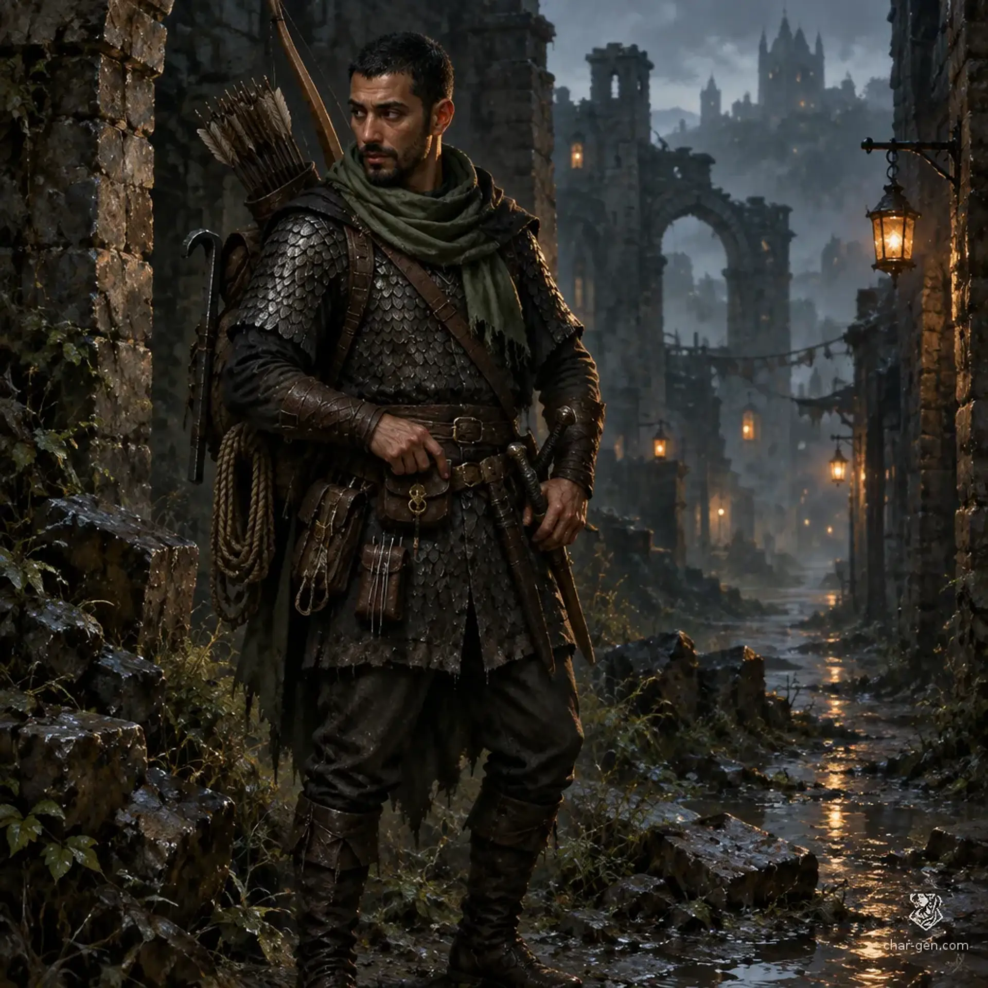 Kadir Ghatib - AI-generated fantasy Character