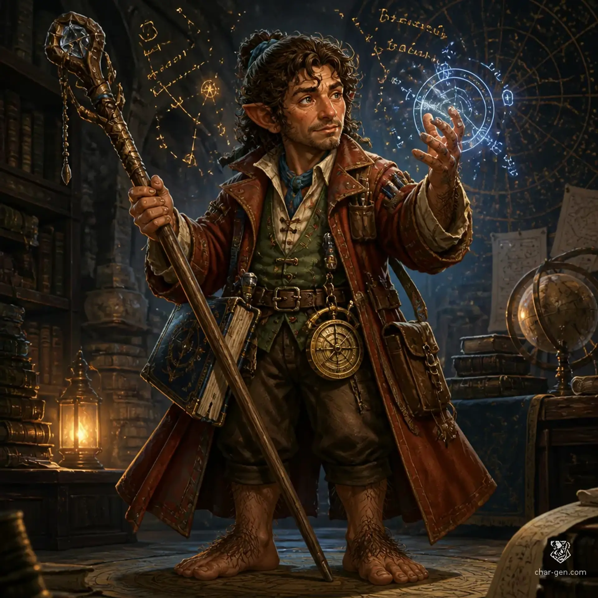 Perrin Greenbottle - AI-generated fantasy Character