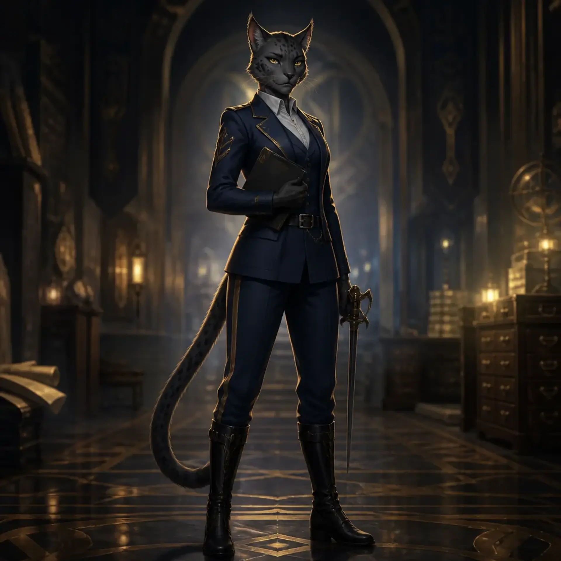 Inquisitor Paroka - AI-generated fantasy Character
