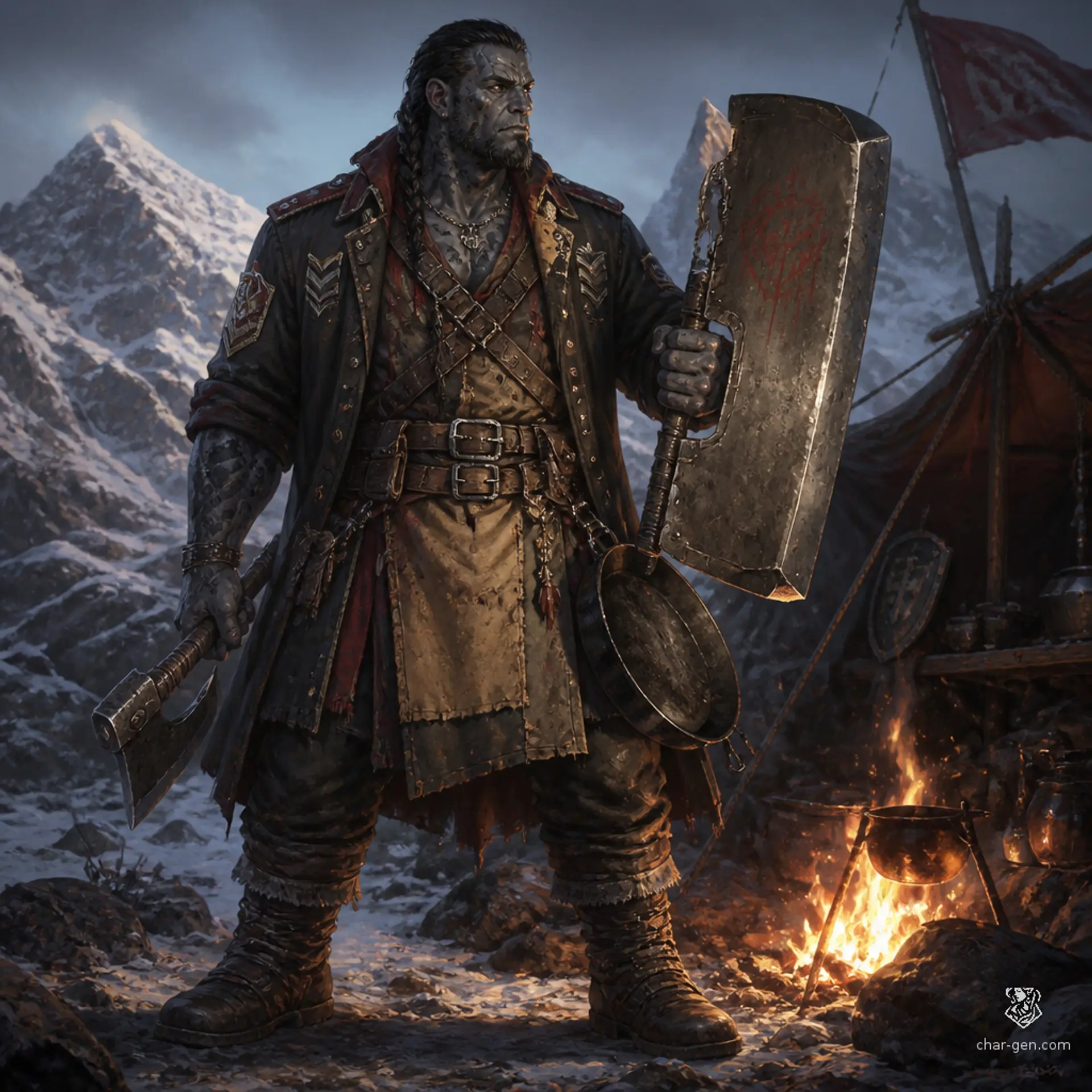 Borzsik Kelem - AI-generated fantasy Character
