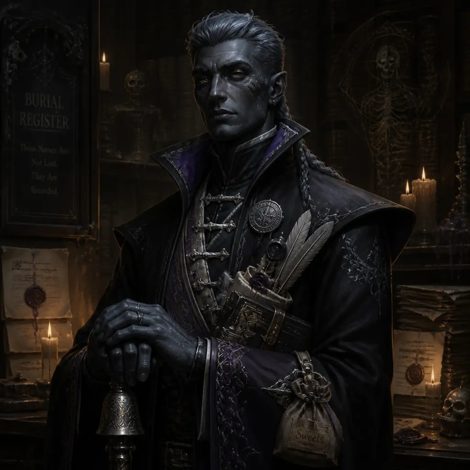 Marr Hollowcrown - AI-generated fantasy NPC