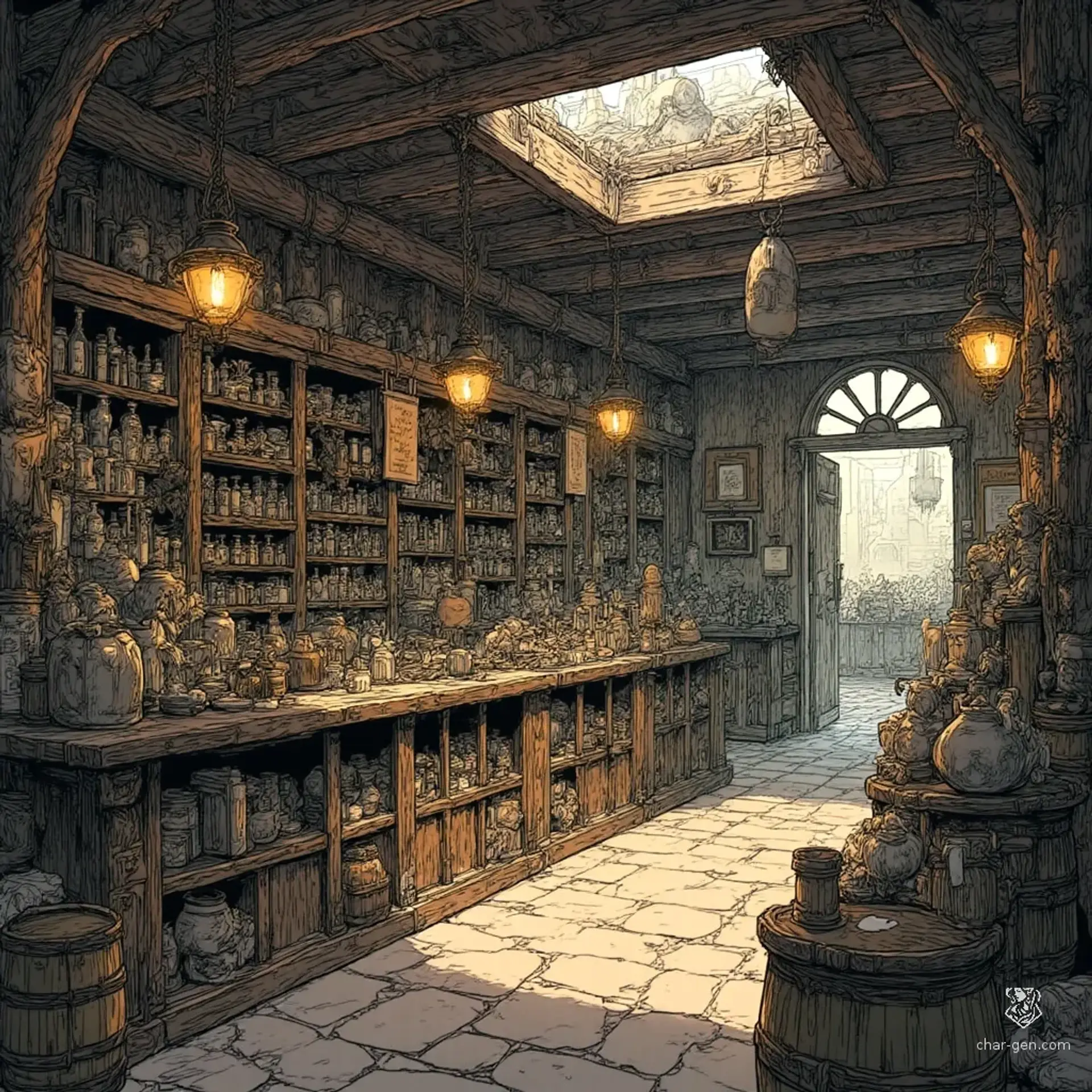 Hoofbind's General & Provisions - AI-generated fantasy Shop