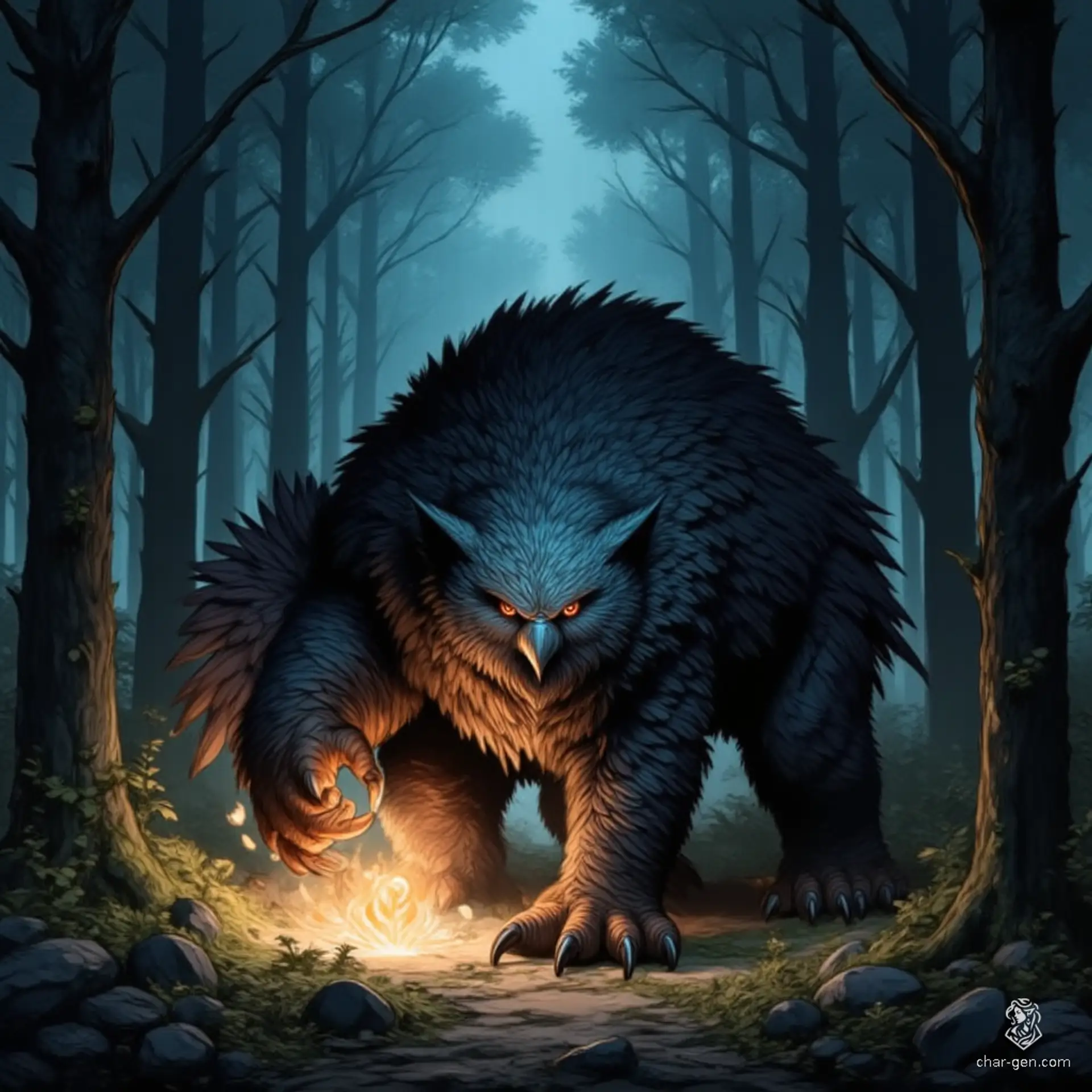Example Owlbear Created with CharGen