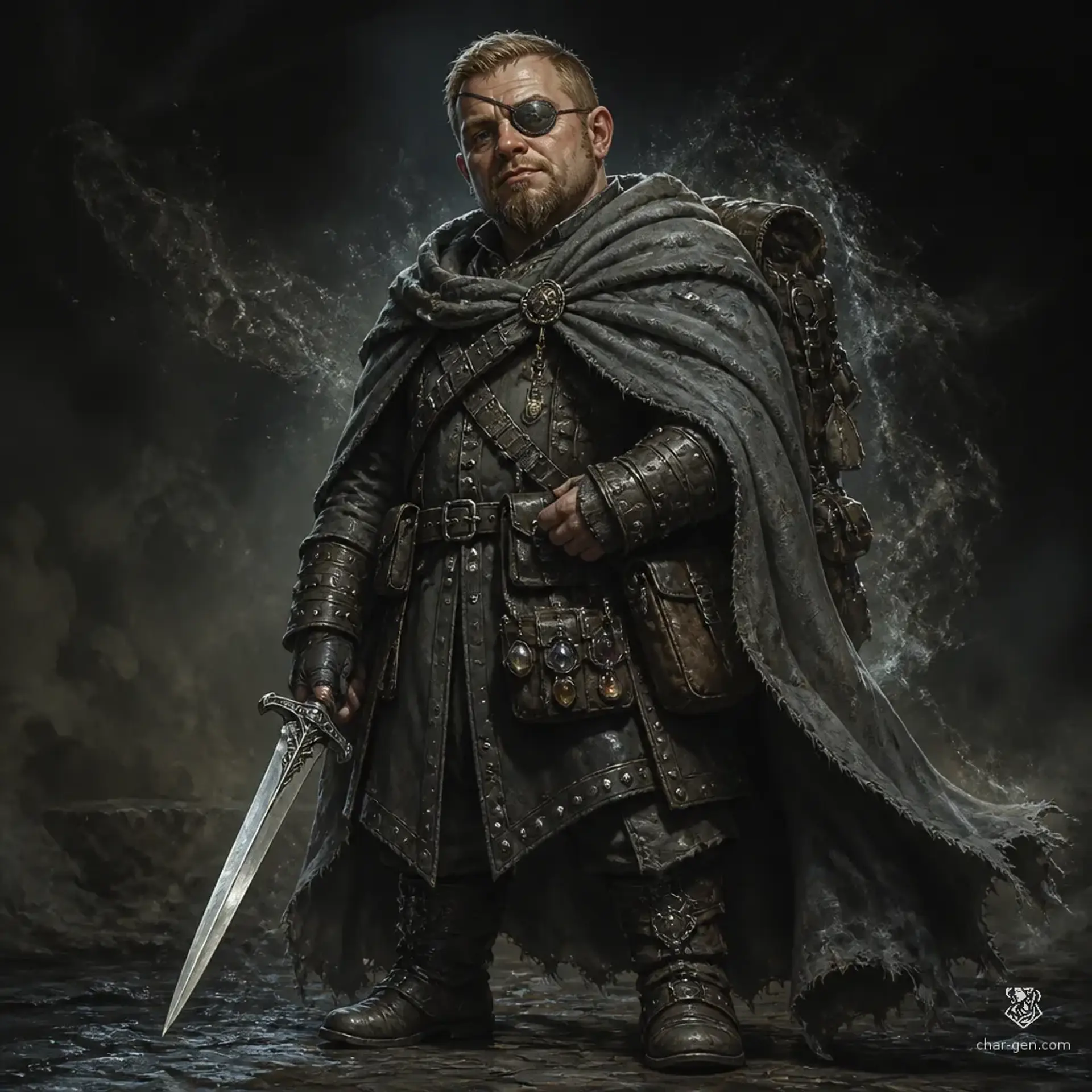 Barnaby 'Glint' Thistle - AI-generated fantasy Character