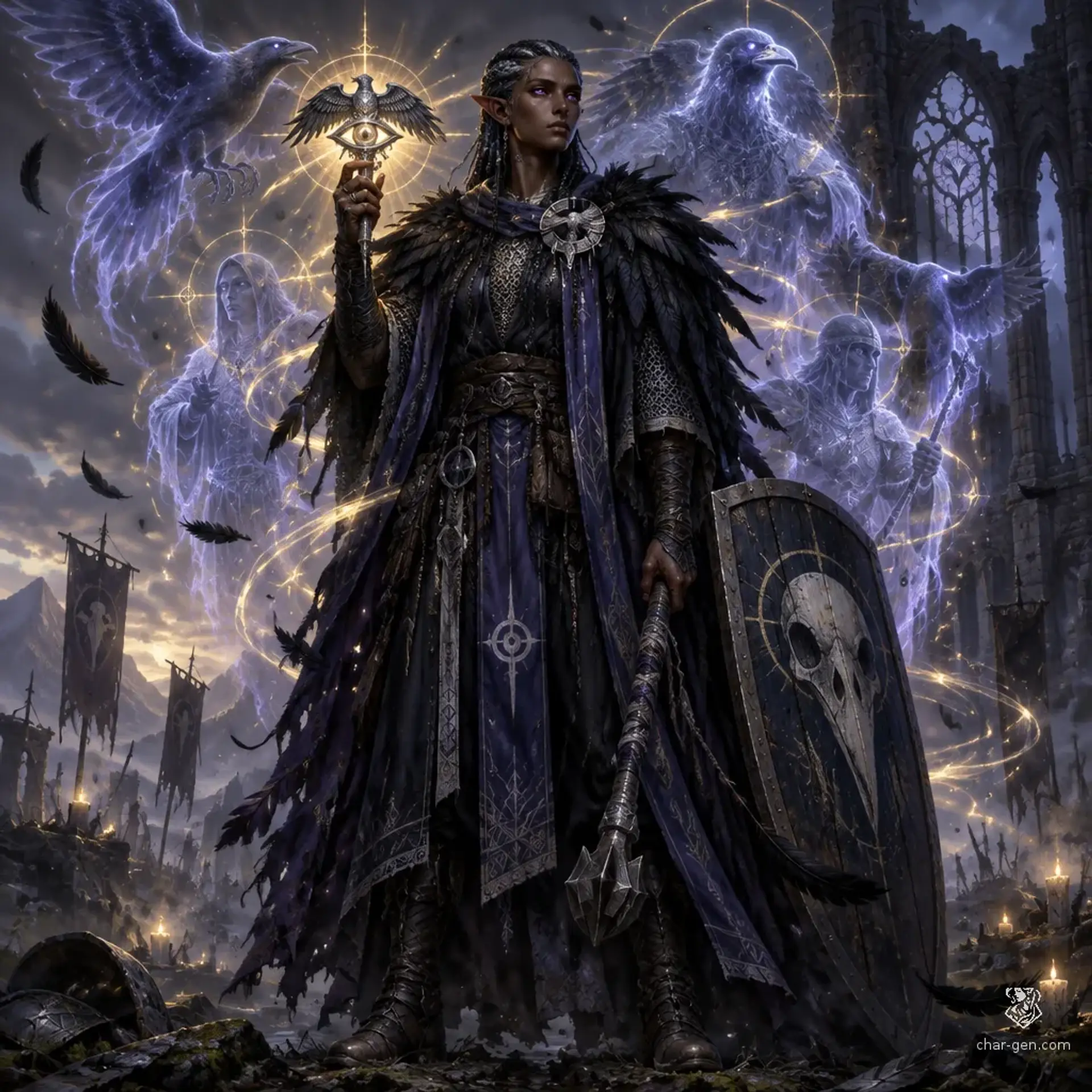 Kethraku Mzindari - AI-generated fantasy Character