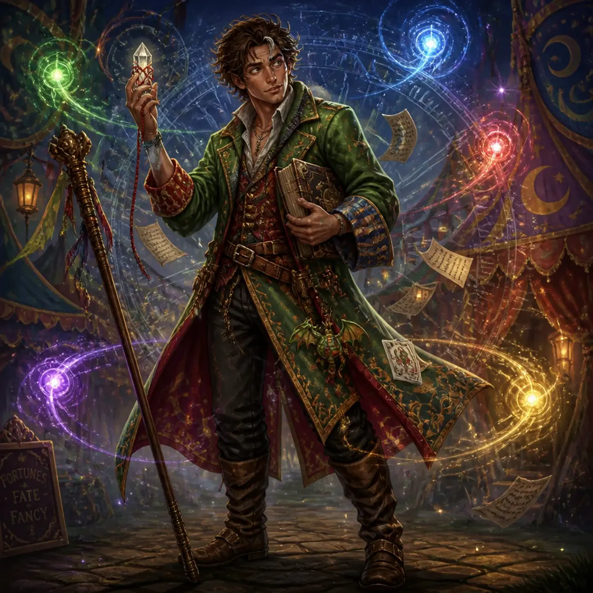 Lucas Pershing Oxley - AI-generated fantasy Character