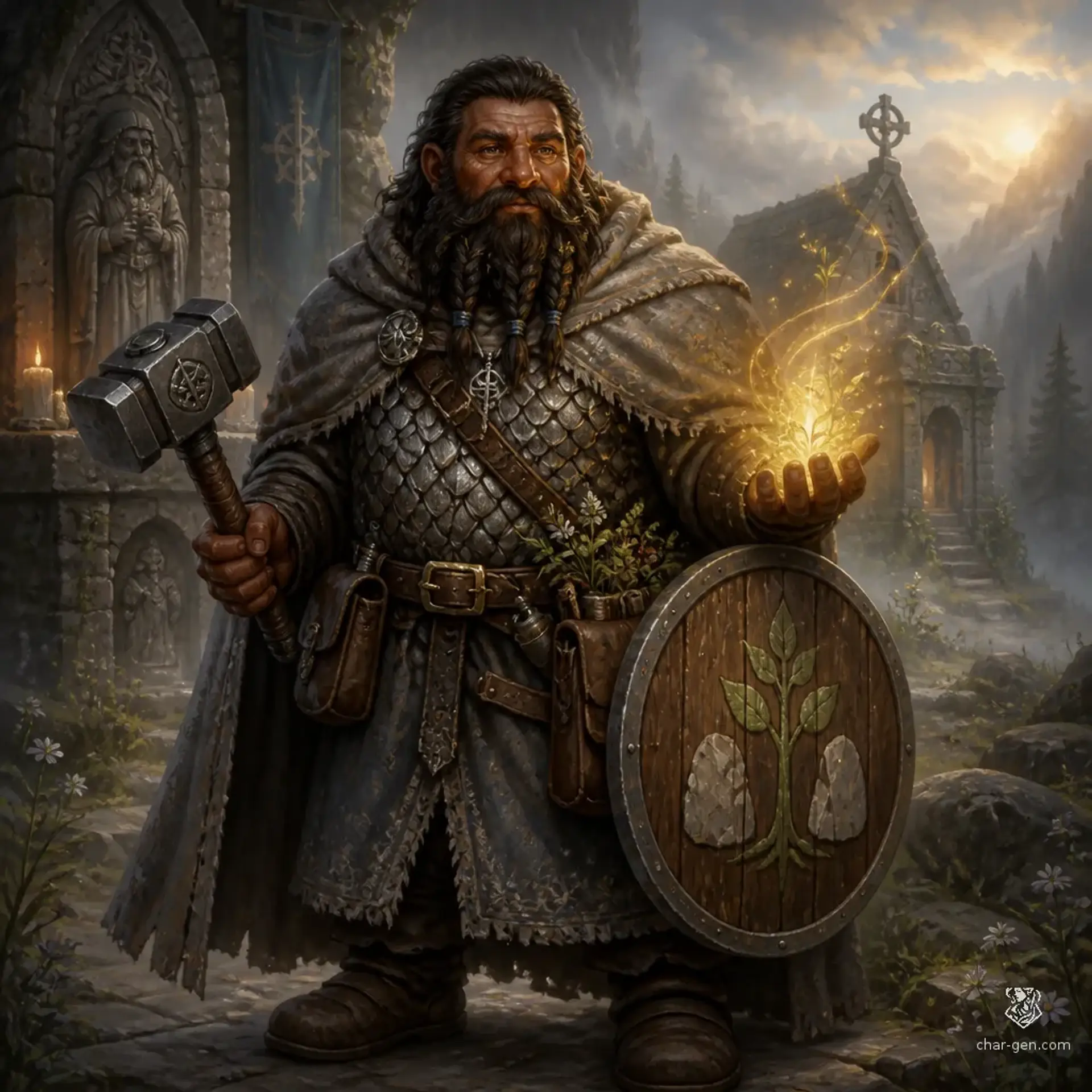 Haddur Naim - AI-generated fantasy Character