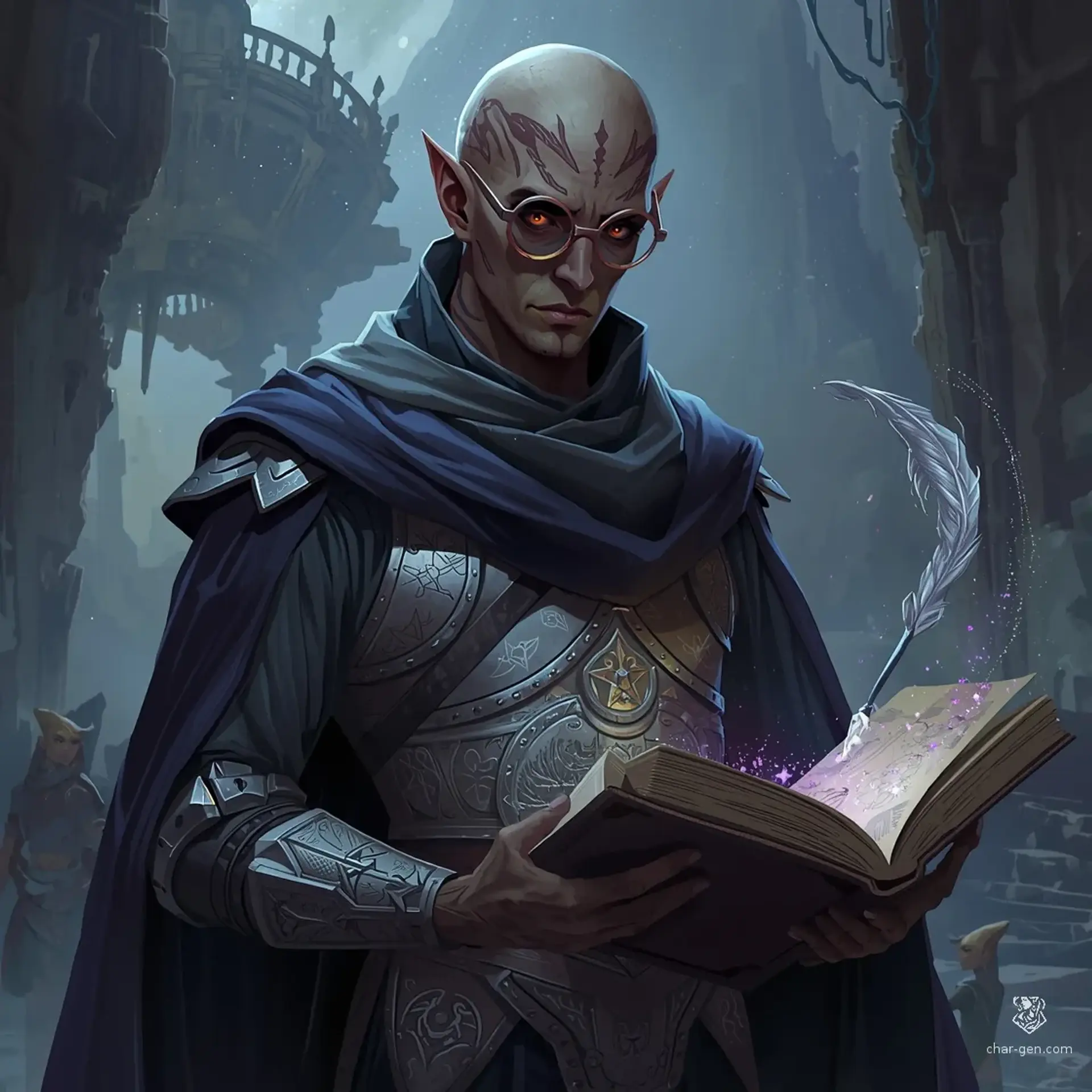 Vaxlar d'Gish - AI-generated fantasy Character