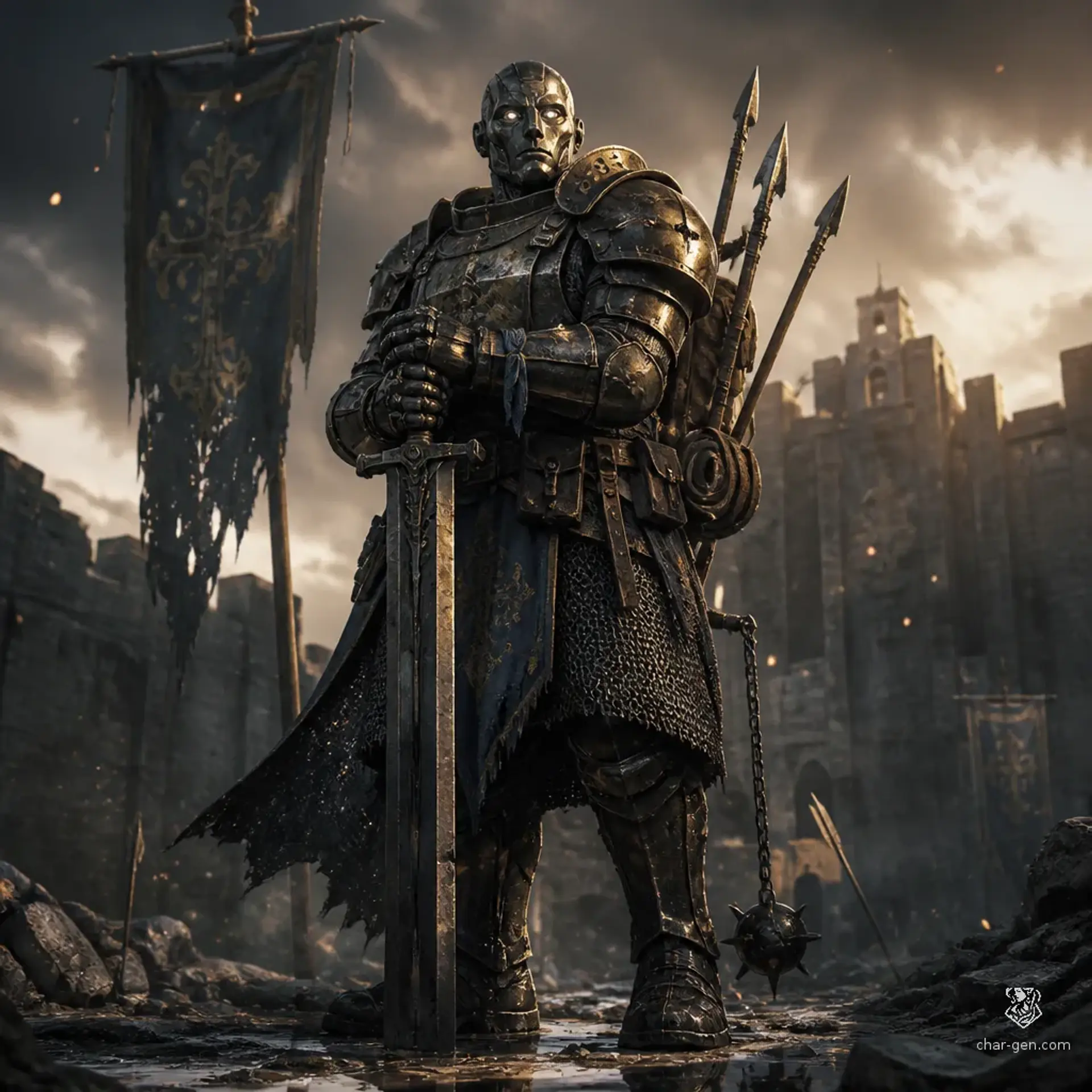 Shame of Daedalus, or SOD - AI-generated fantasy Character