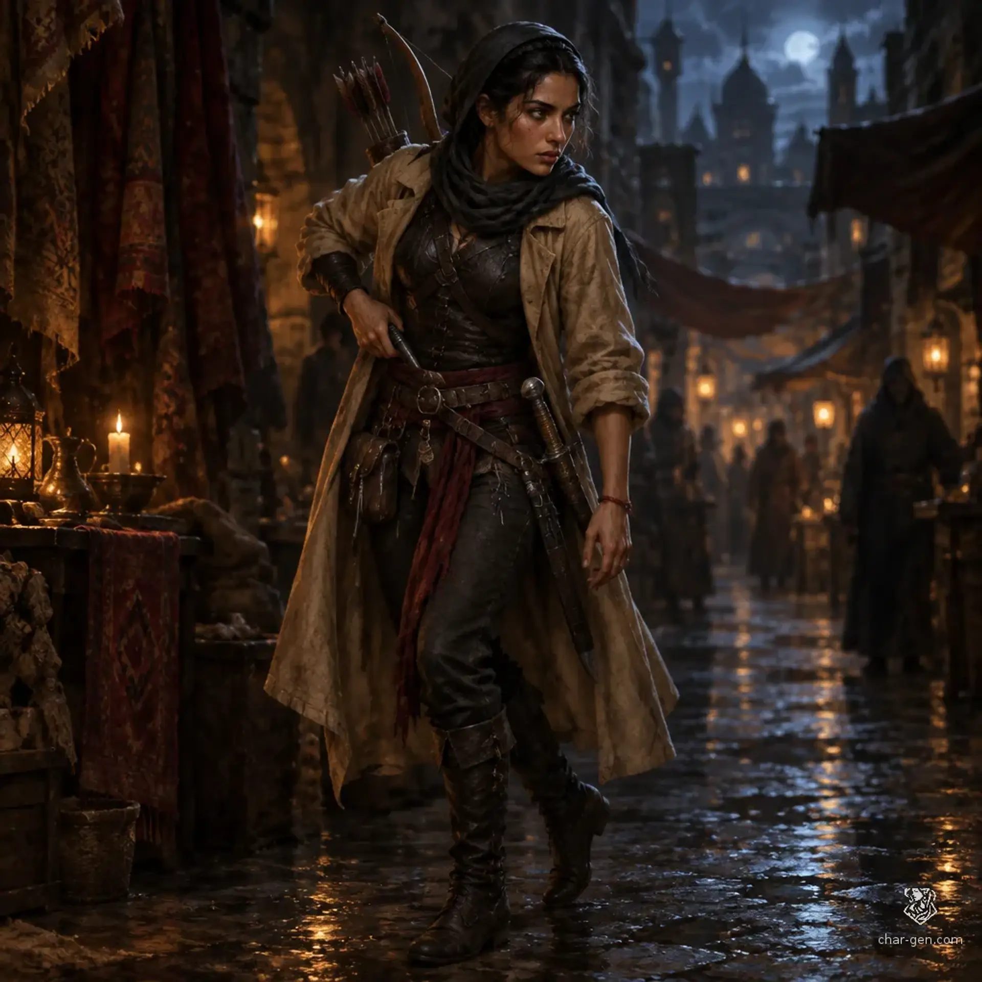 Sahra Sheshet - AI-generated fantasy Character