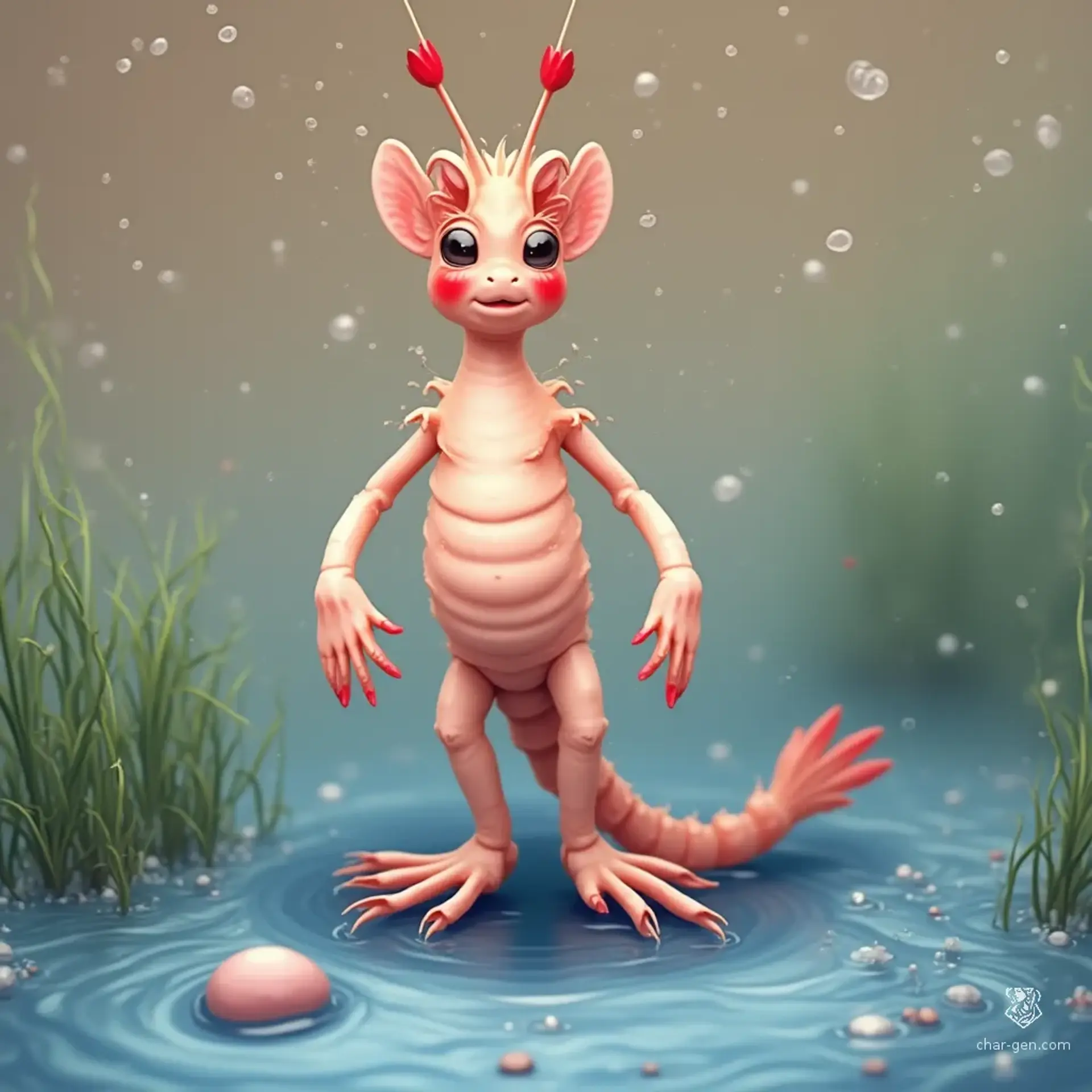 Shrimply Pibbles - AI-generated fantasy NPC
