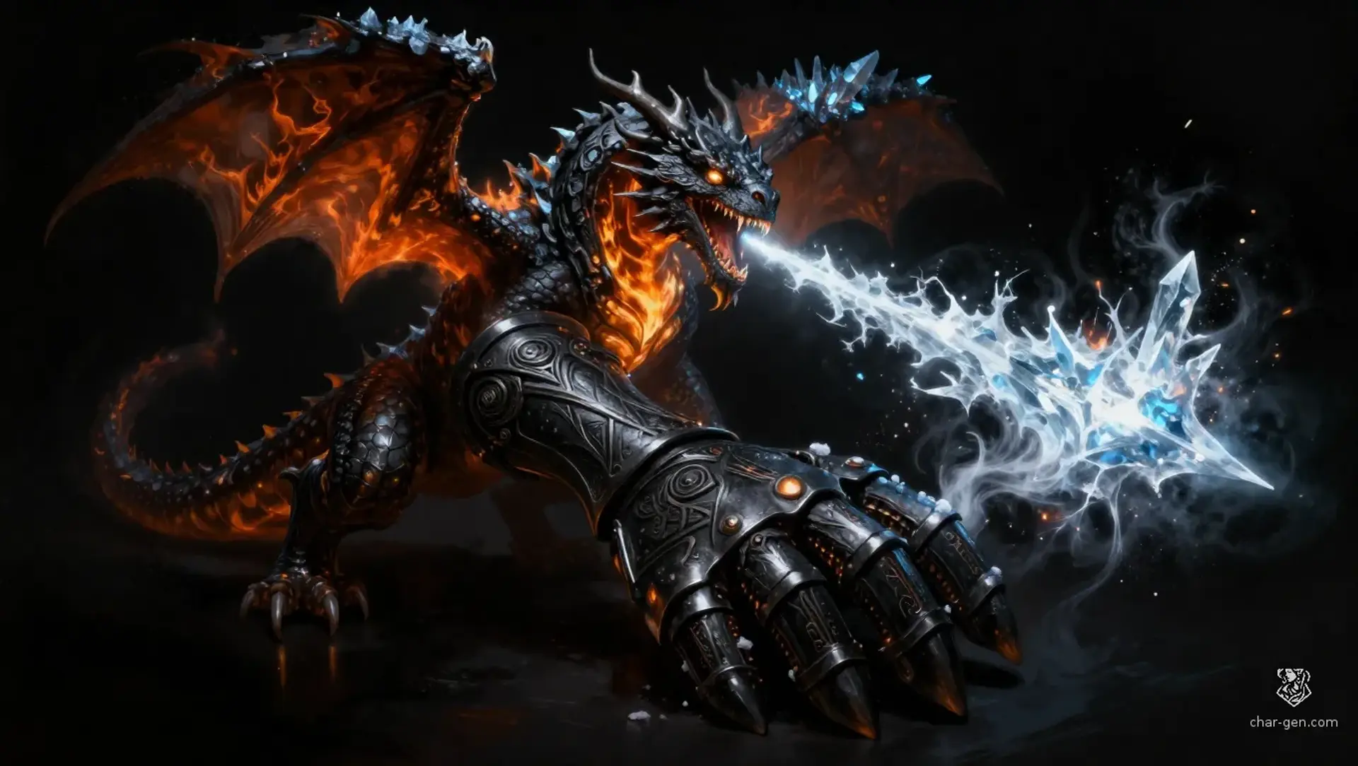 Pyre-Frost Wyvern Gauntlet