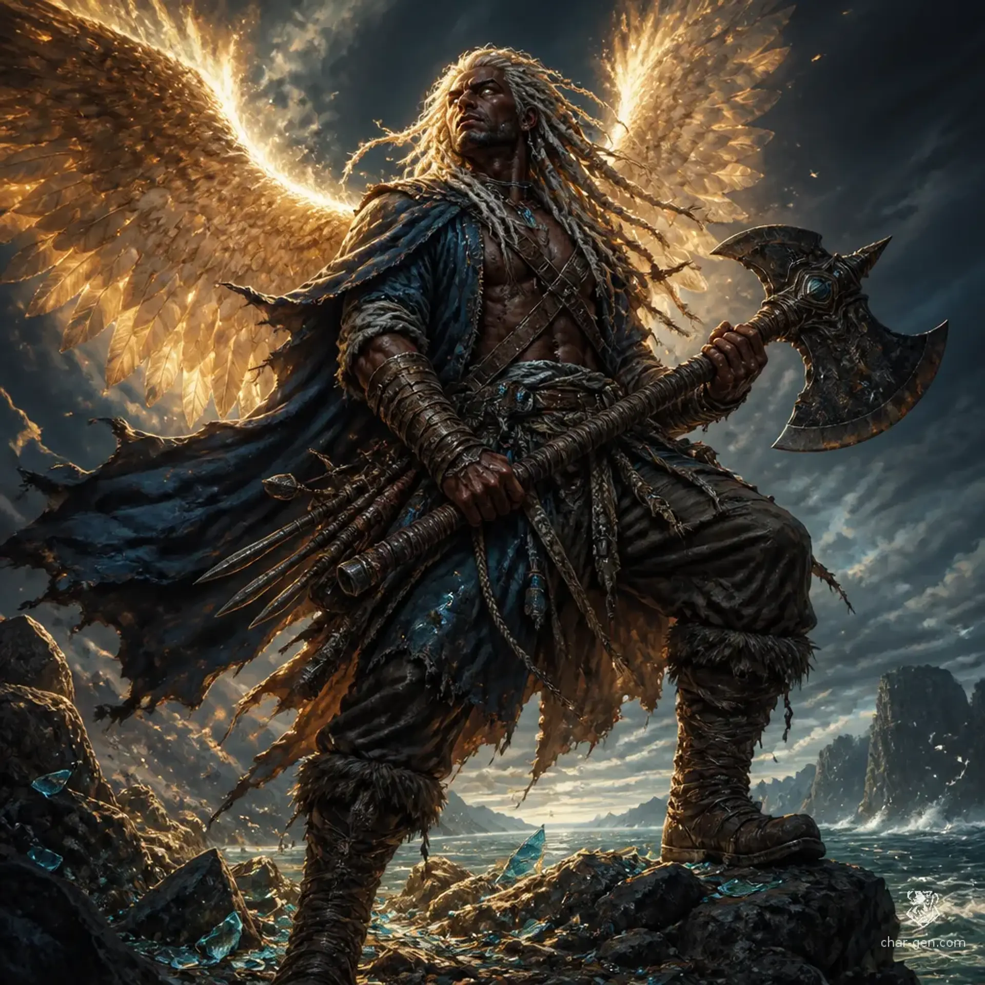 Sheshan Adeyemi - AI-generated fantasy Character