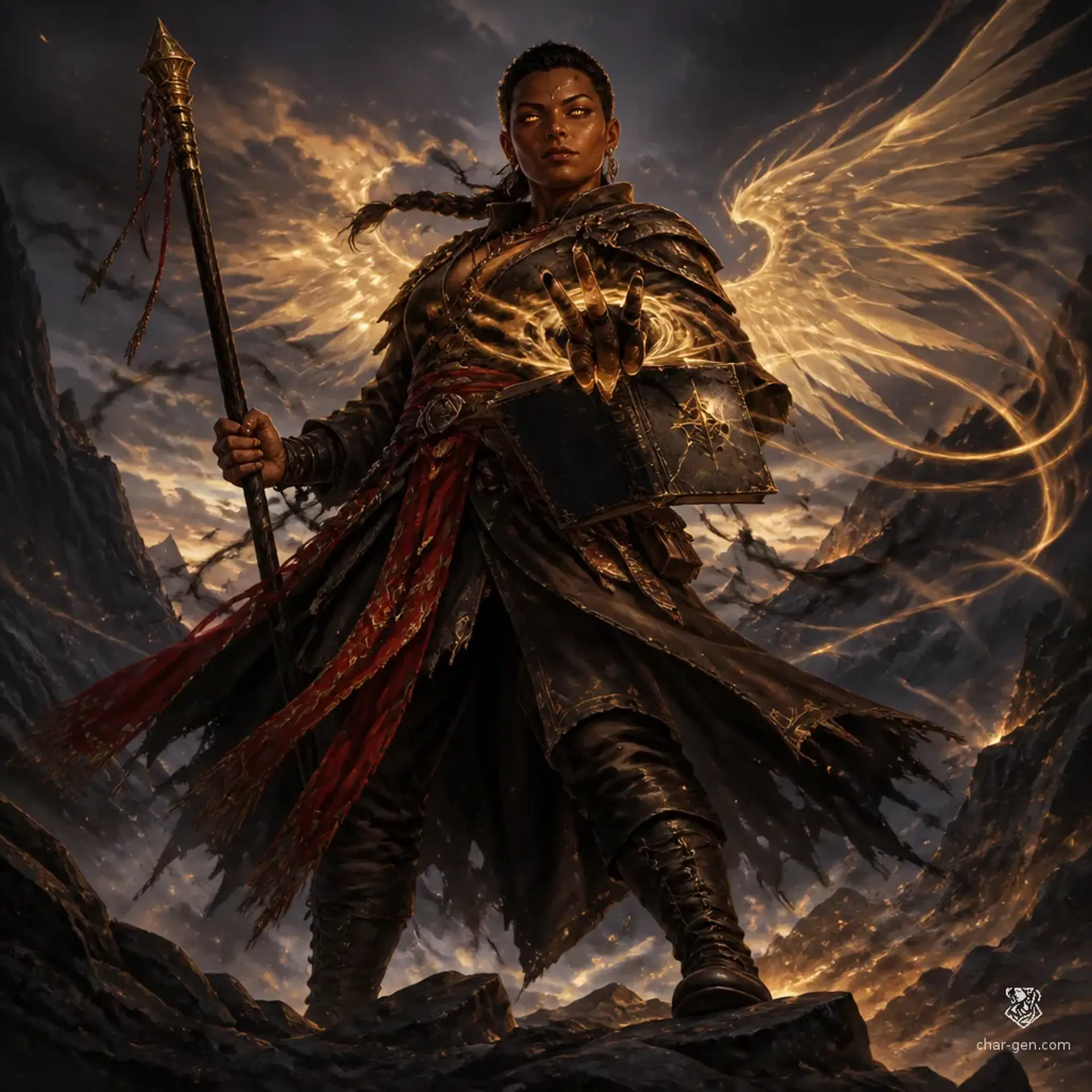 Katik Sairi - AI-generated fantasy Character