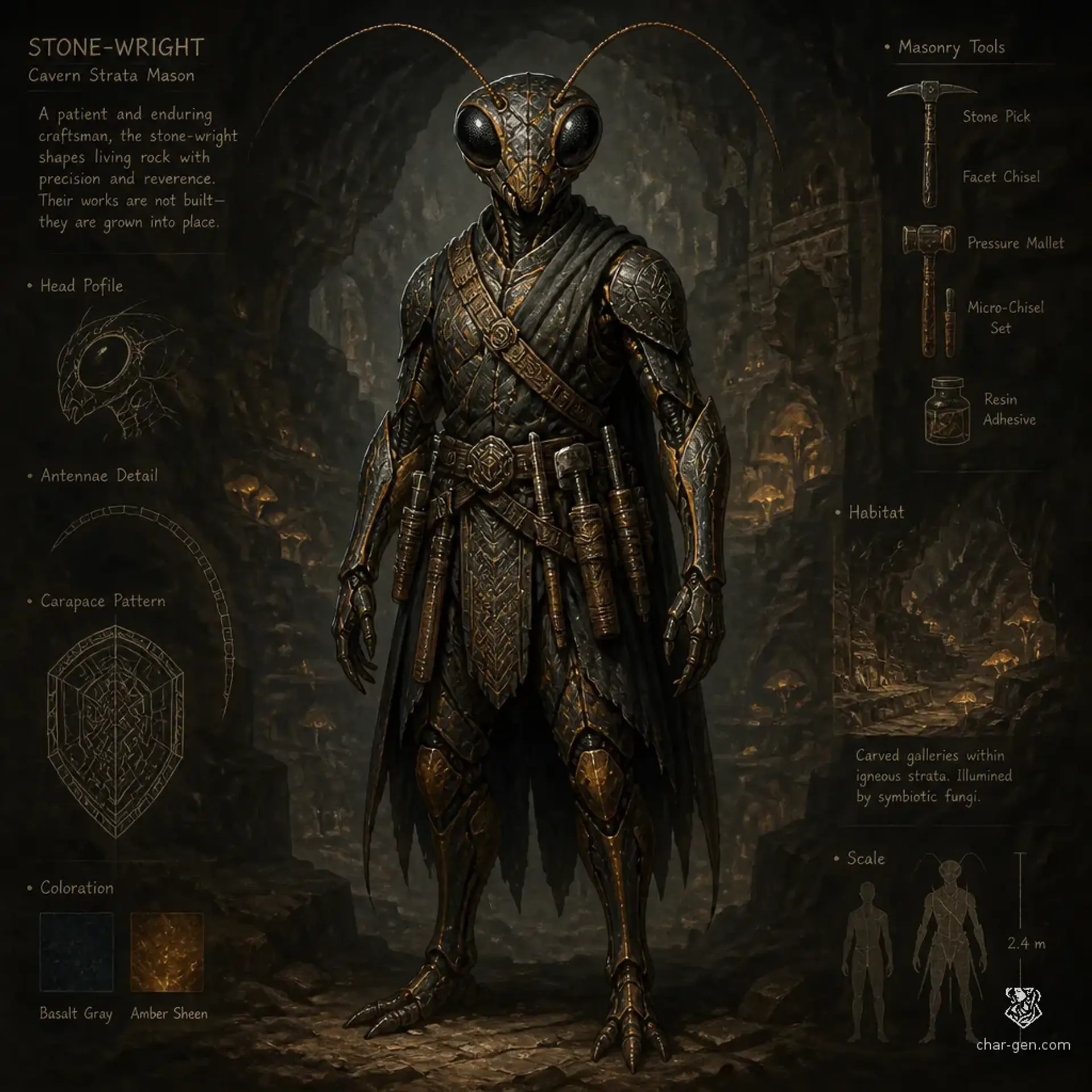 Mirmizar - AI-generated fantasy Species