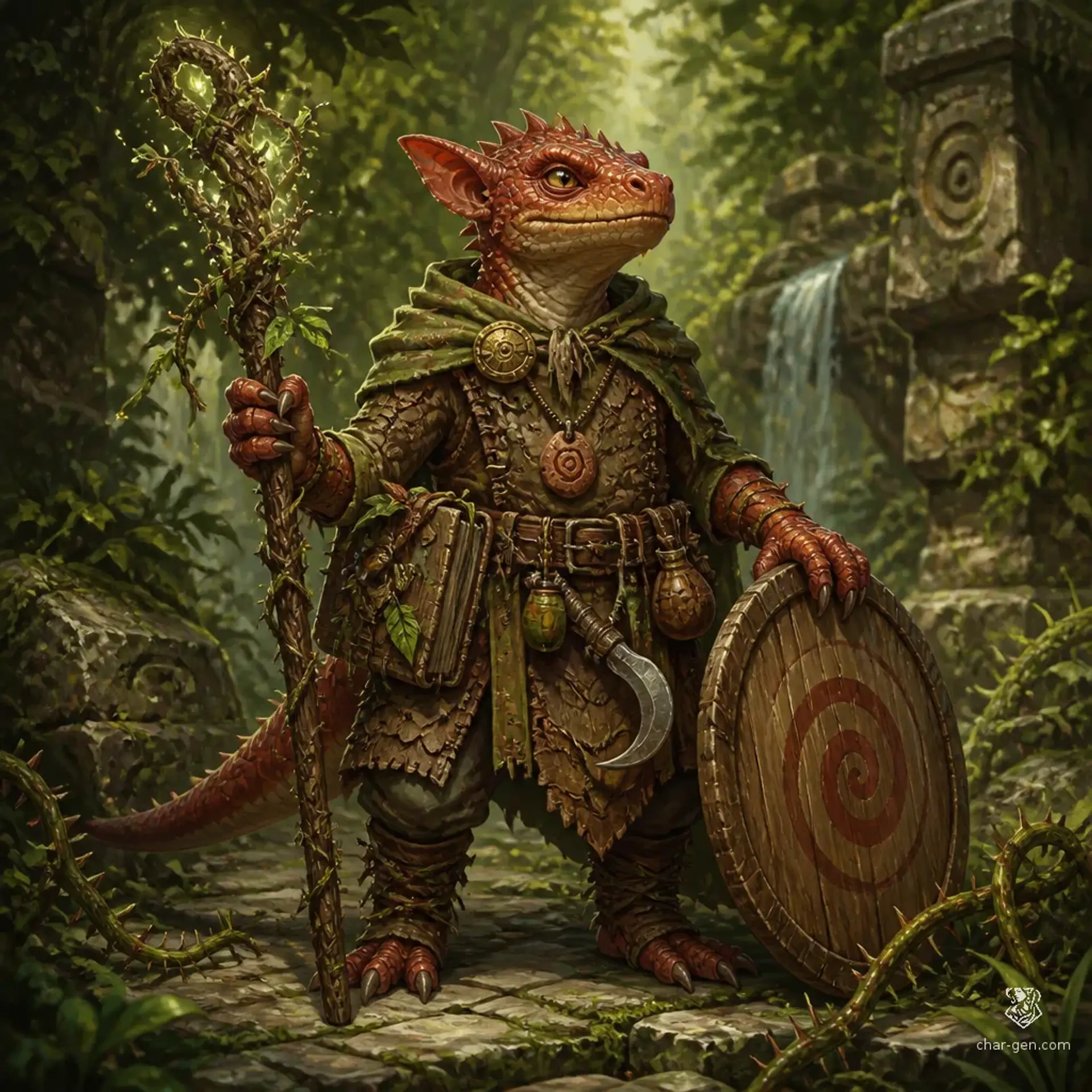 Kett Ajami - AI-generated fantasy Character