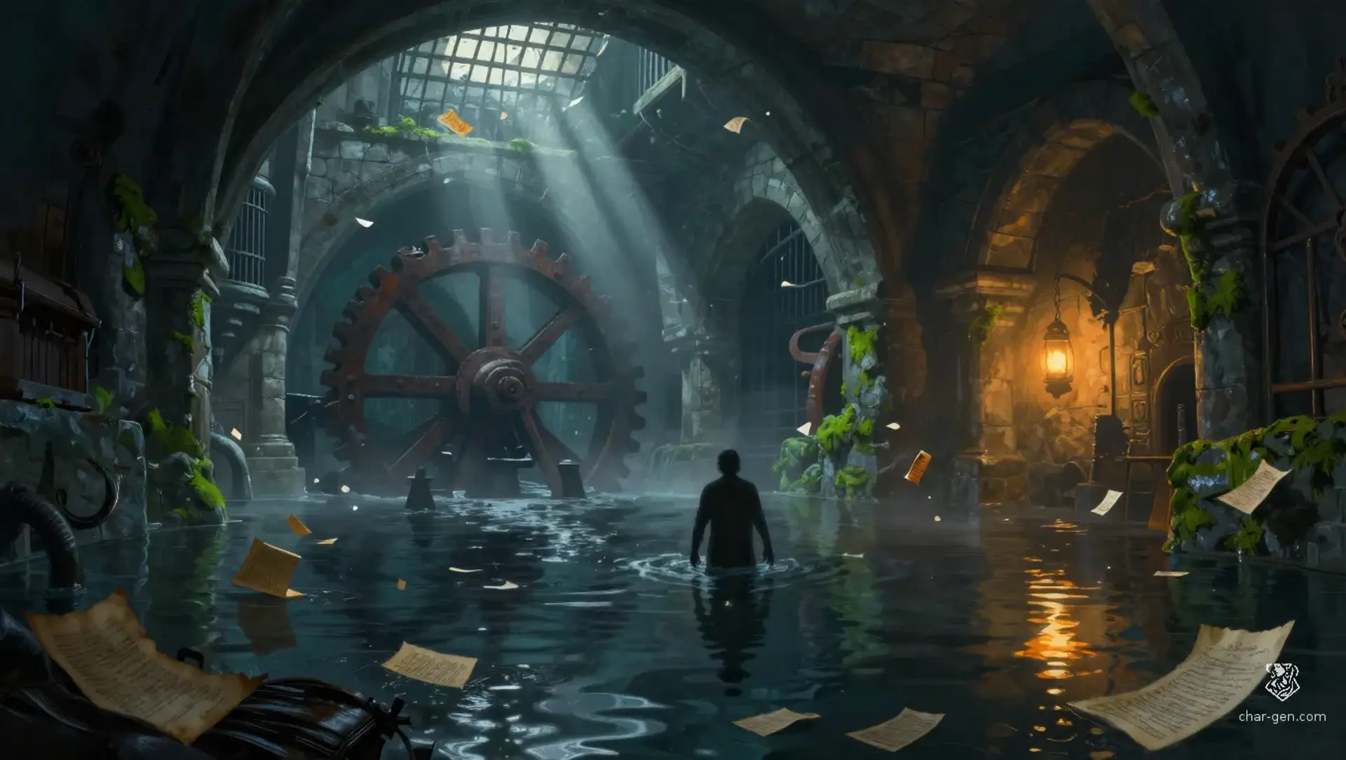 The Ledger Beneath the Flood - AI-generated fantasy Quest
