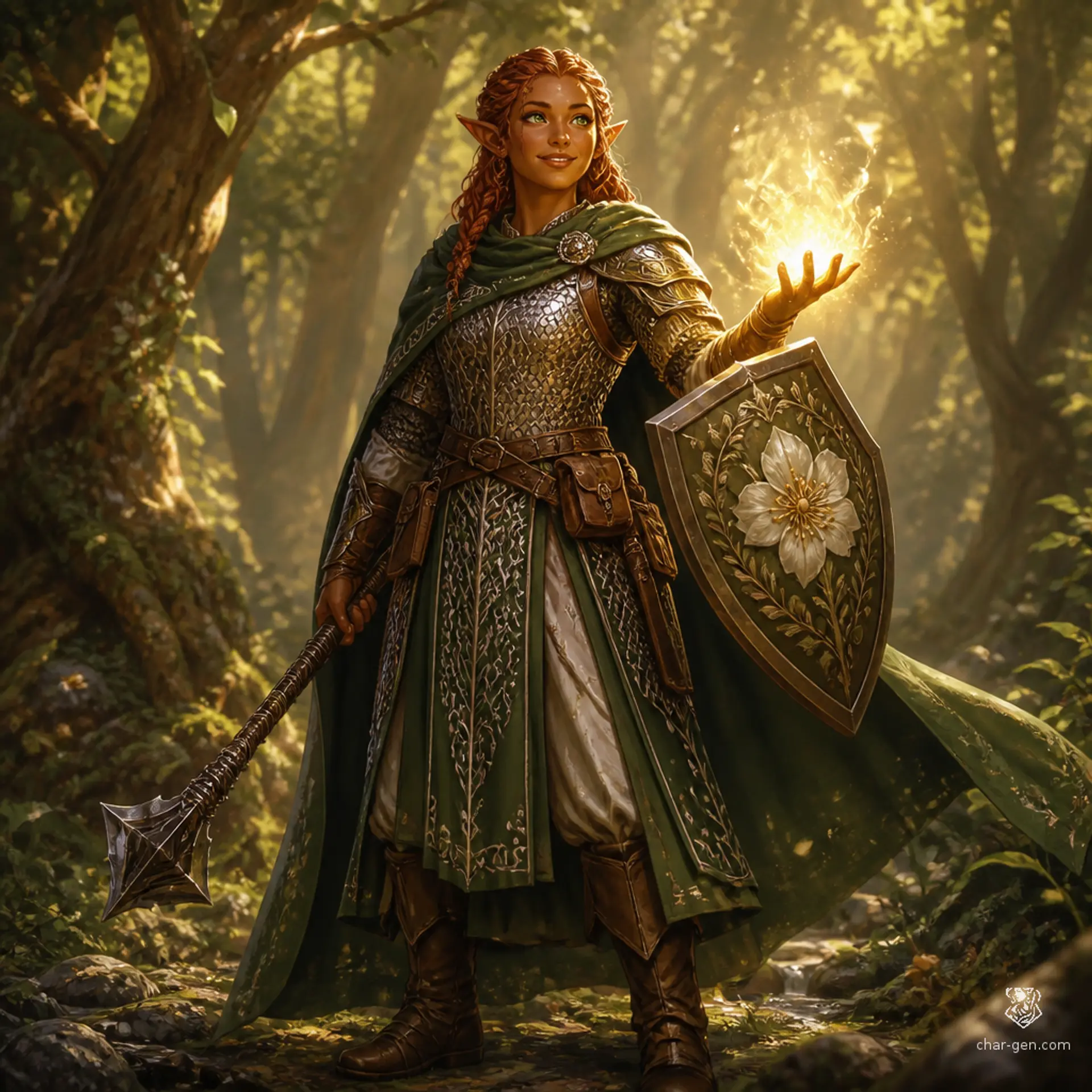 Elara Moonwhisper - AI-generated fantasy Character