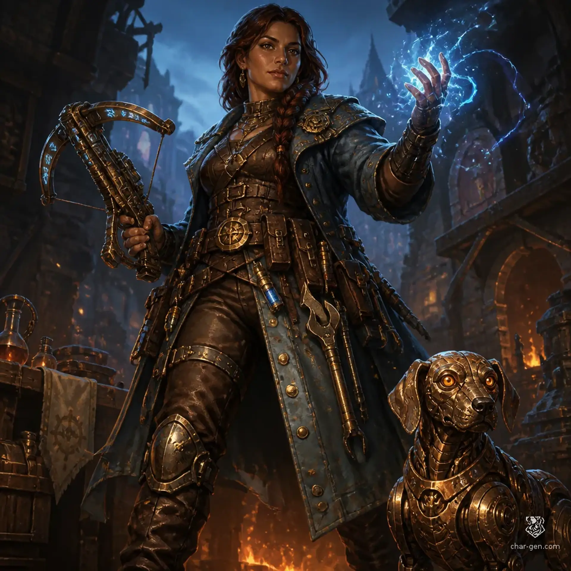 Avarra Malkova - AI-generated fantasy Character