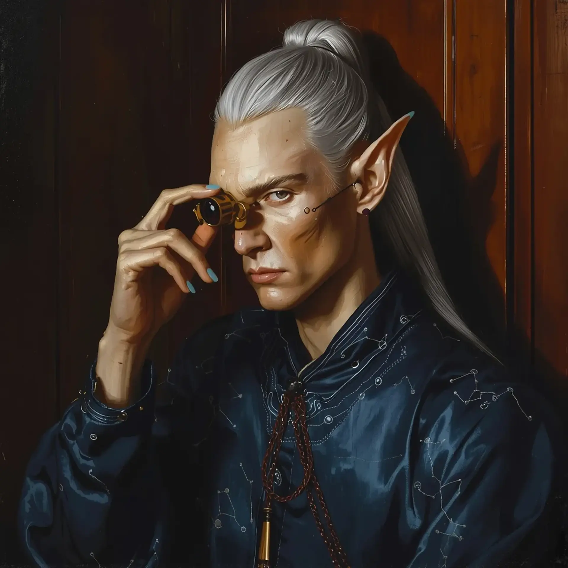 Master Velis Elensar - AI-generated fantasy NPC