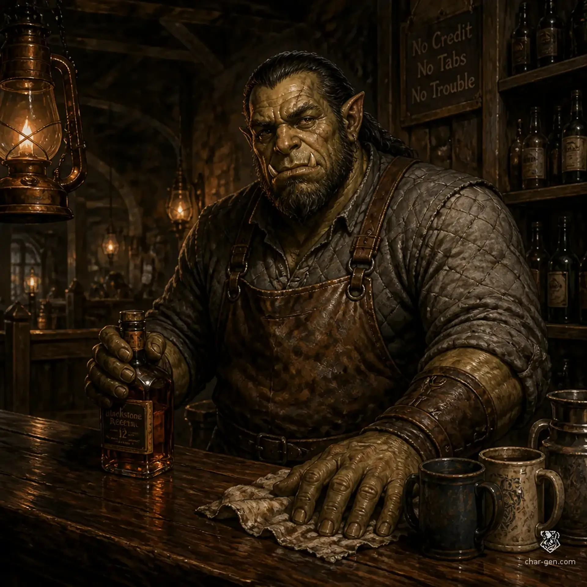 The Cracked Cask - AI-generated fantasy Tavern