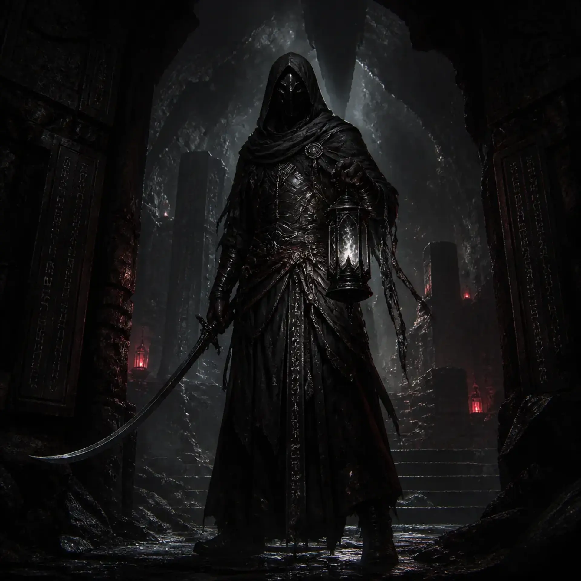 Obsidian Tribunal Acolytes - AI-generated fantasy Monster