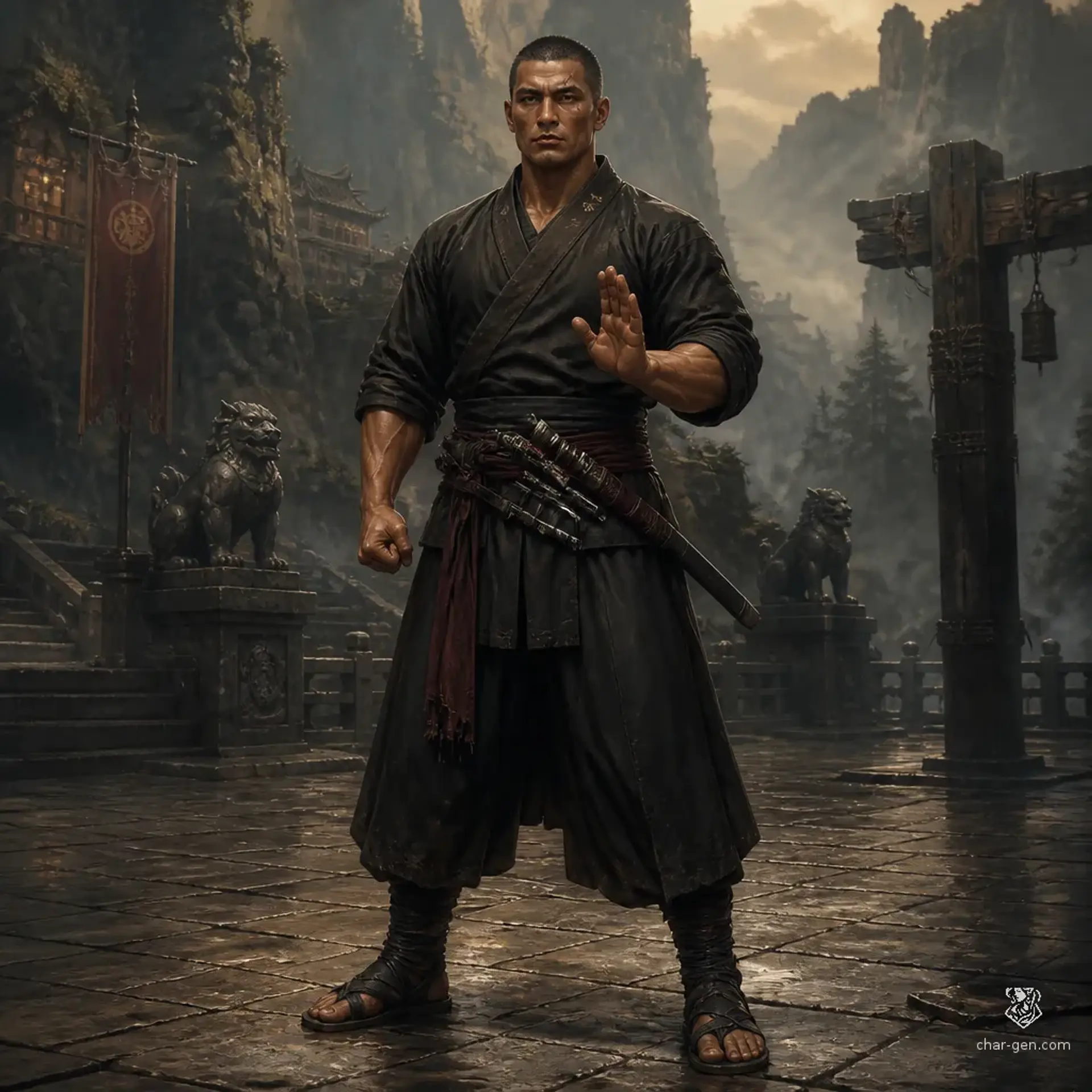 Miro Araneko - AI-generated fantasy Character