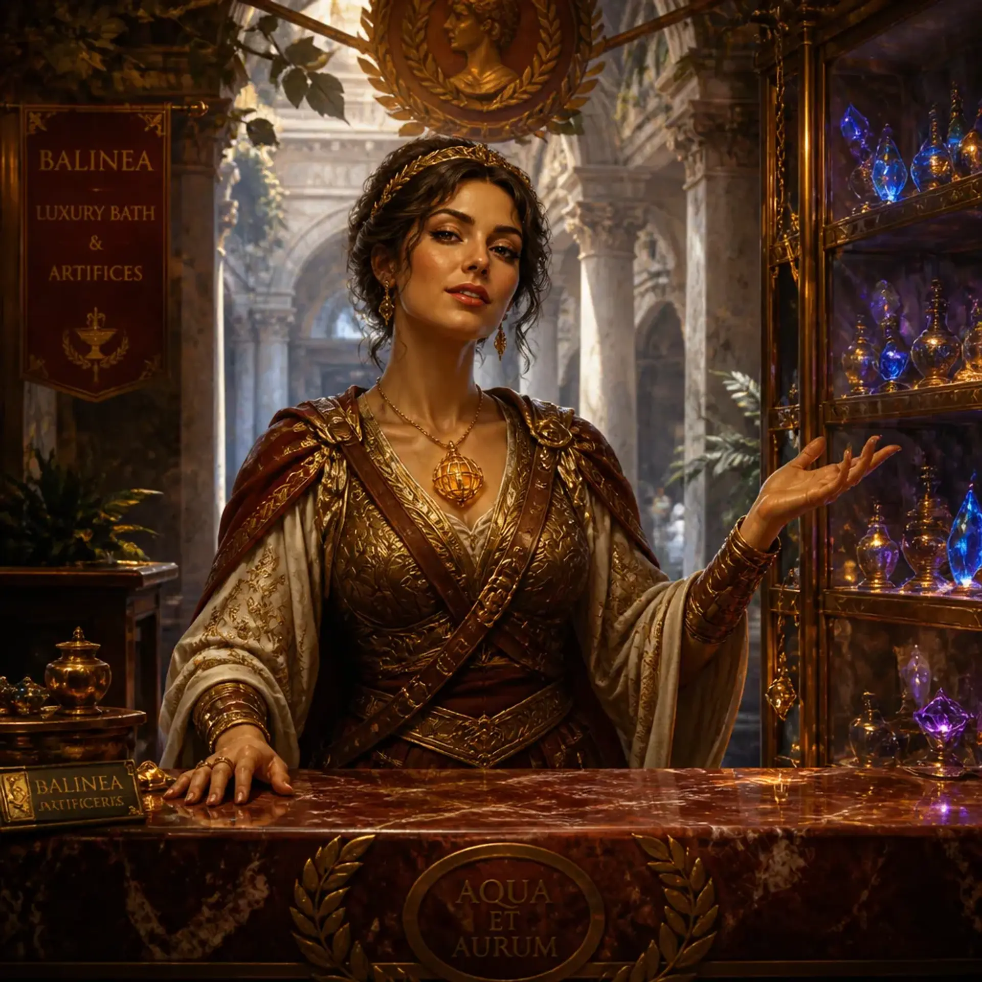 The Aureate Triumph - AI-generated fantasy Shop