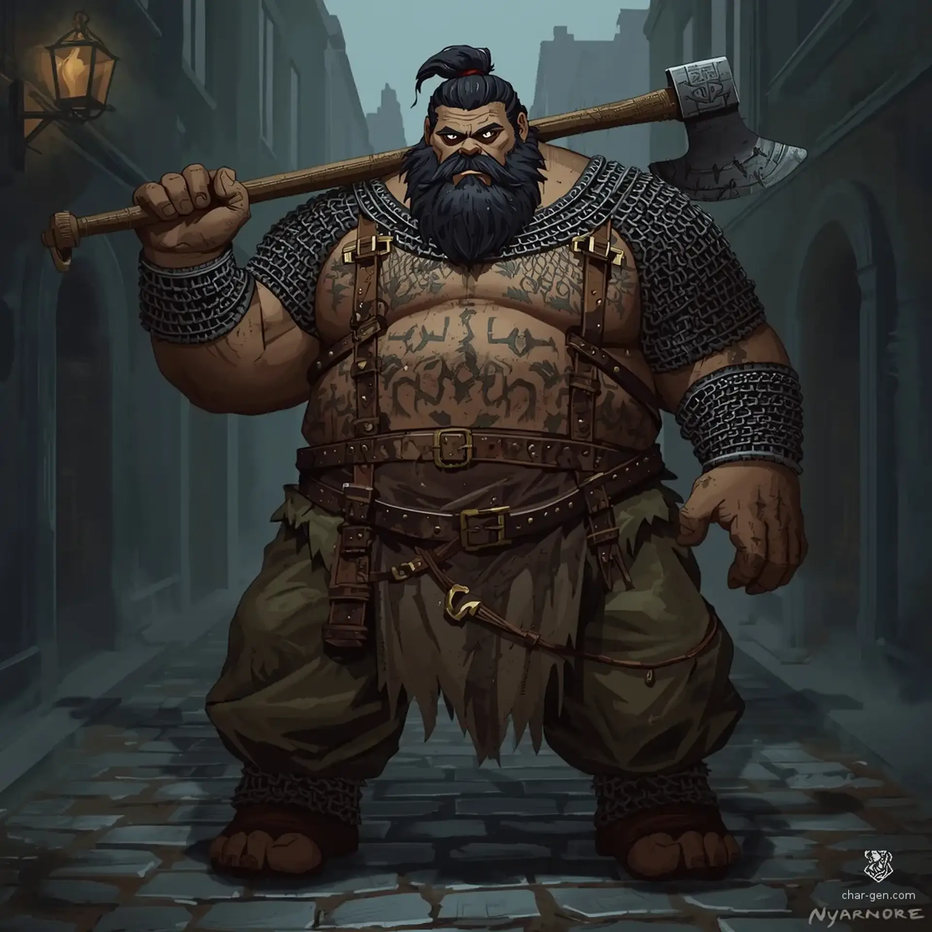 Bjornir - AI-generated fantasy Character