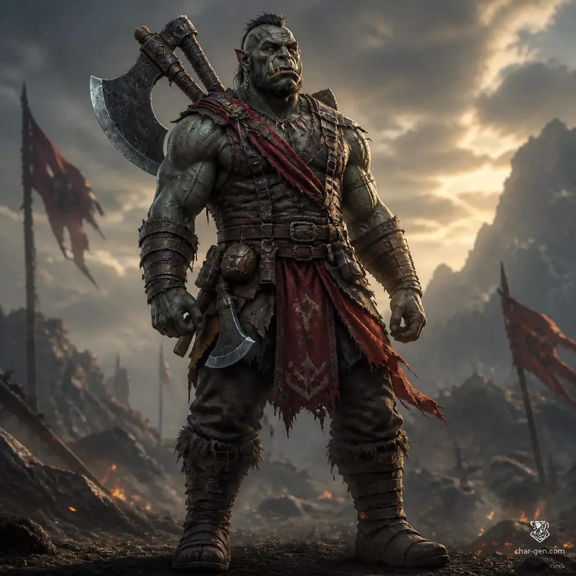 Огр - AI-generated fantasy Character