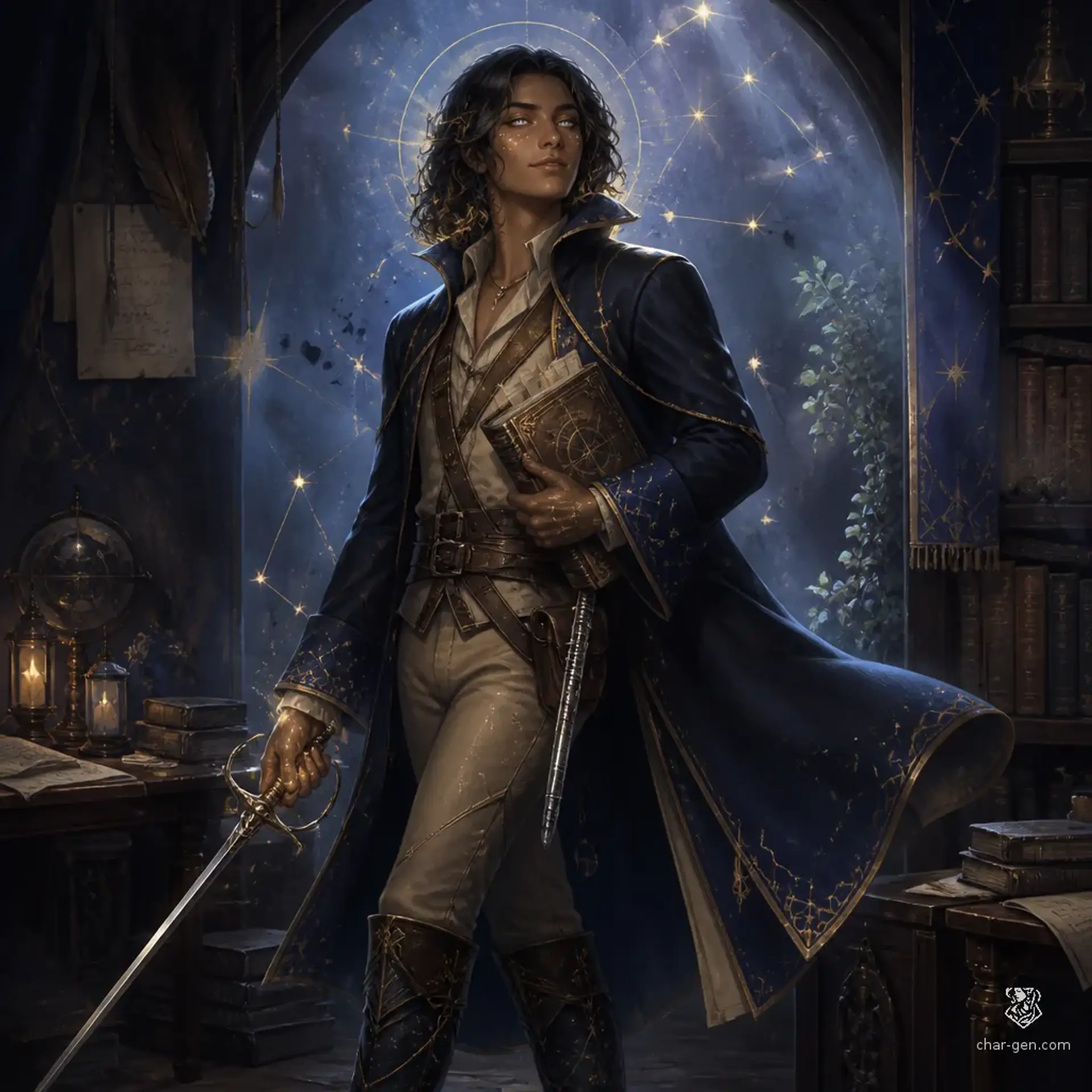 Cael - AI-generated fantasy Character