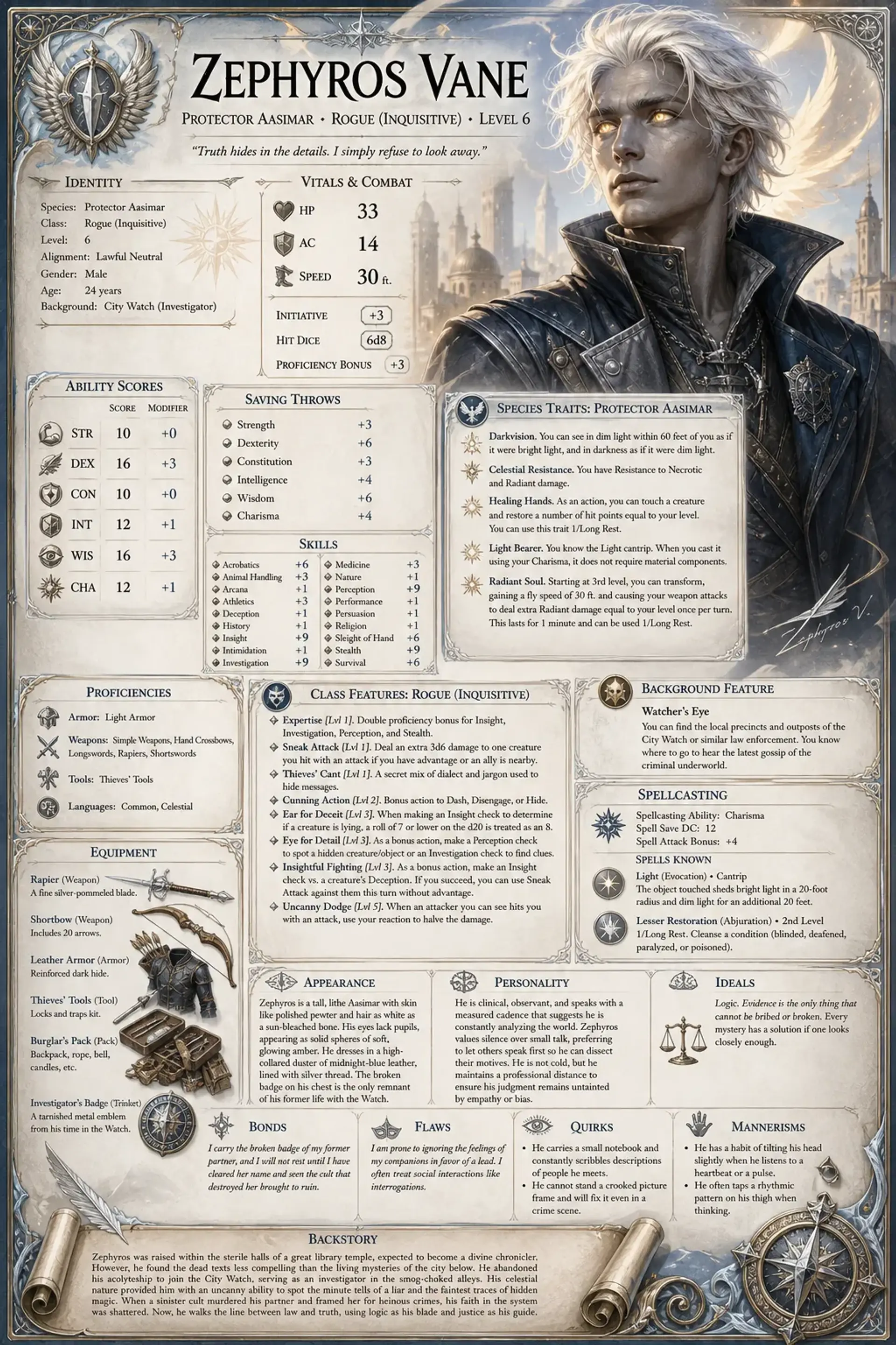 Character Sheet